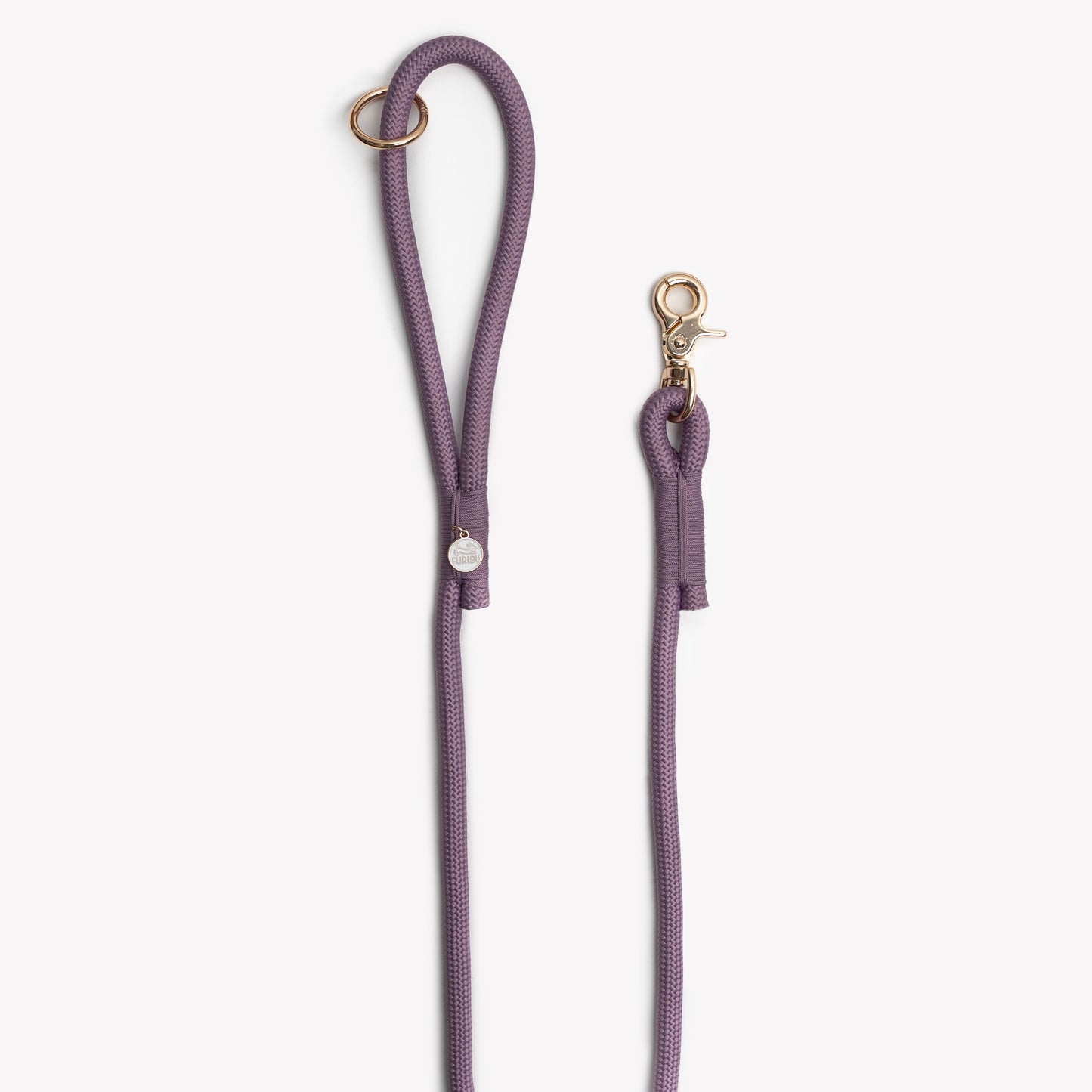 Laisse en corde tressée « Lilas »