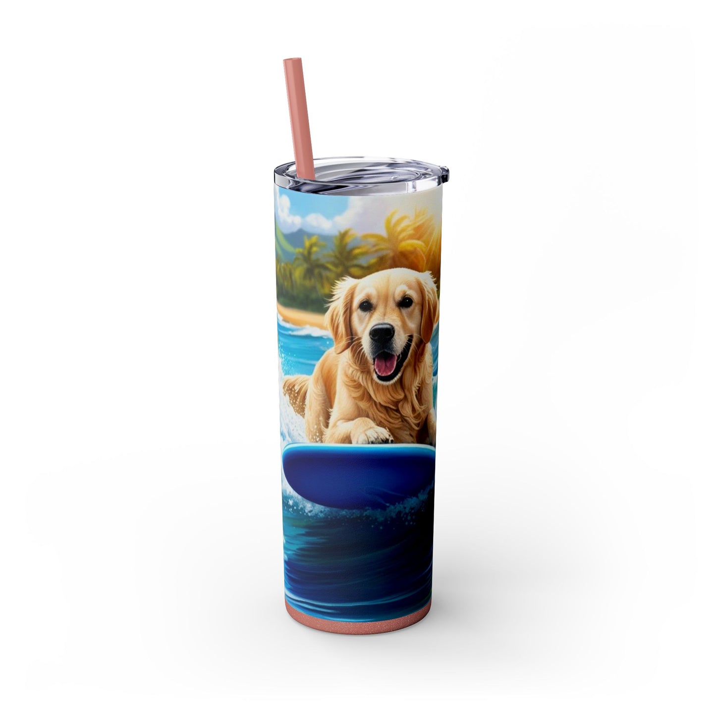 Surf Dogs Tumbler with Straw, 20oz