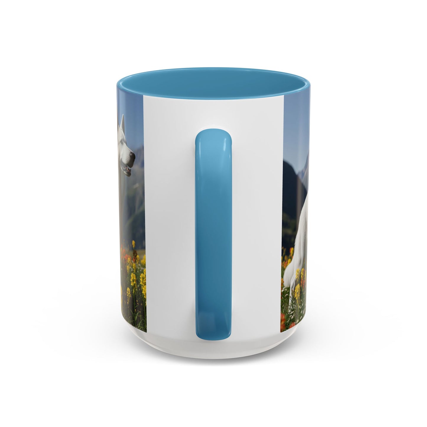 White Swiss Shepherd Dog Accent Coffee Mug - Perfect Gift for Dog Lovers