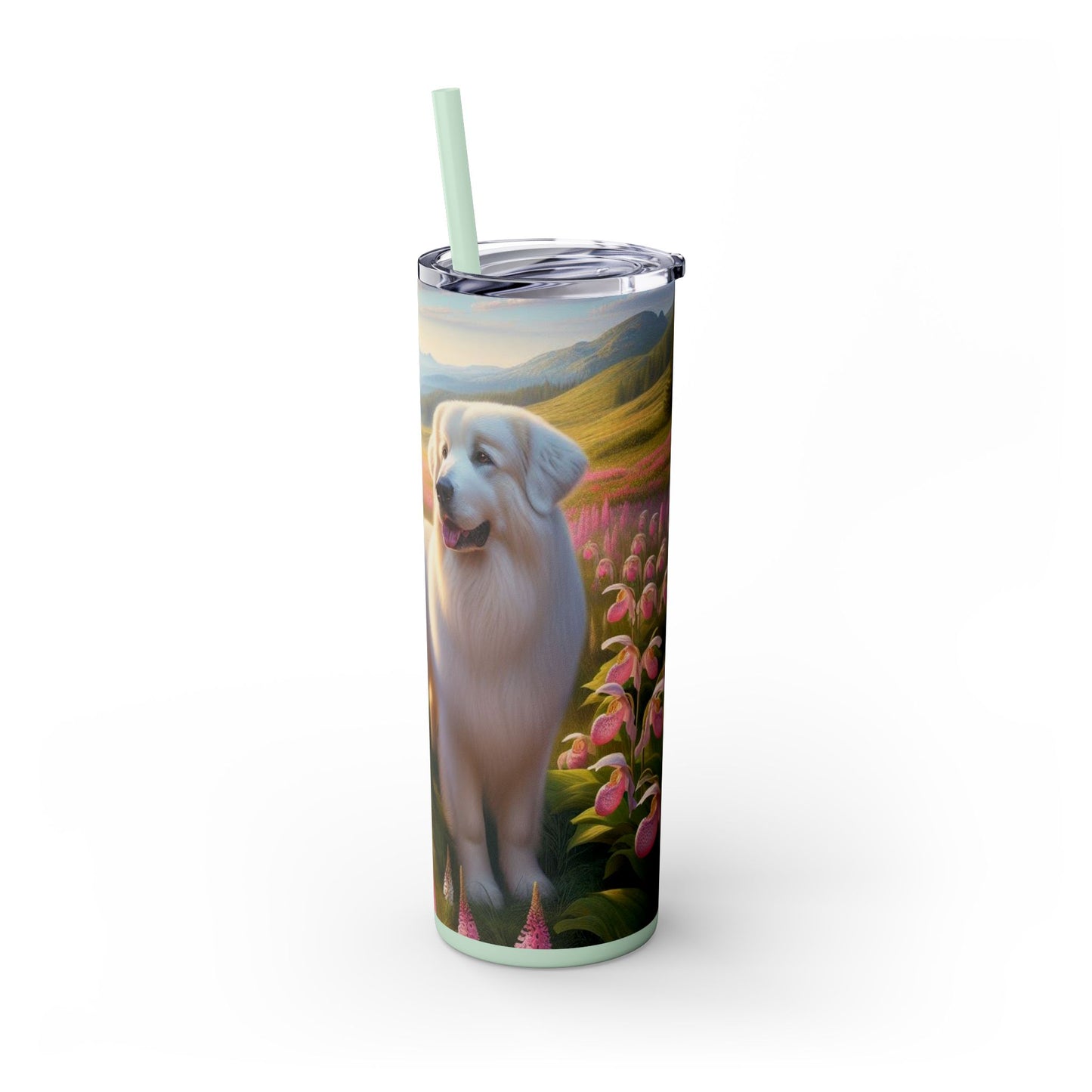Great Pyrenees Tumbler with Straw, 20oz
