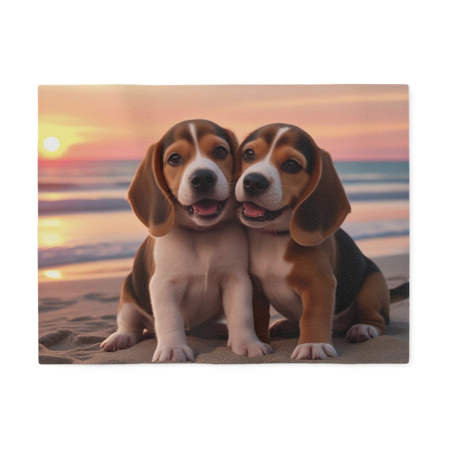 Beagle Love Sweatshirt Blanket