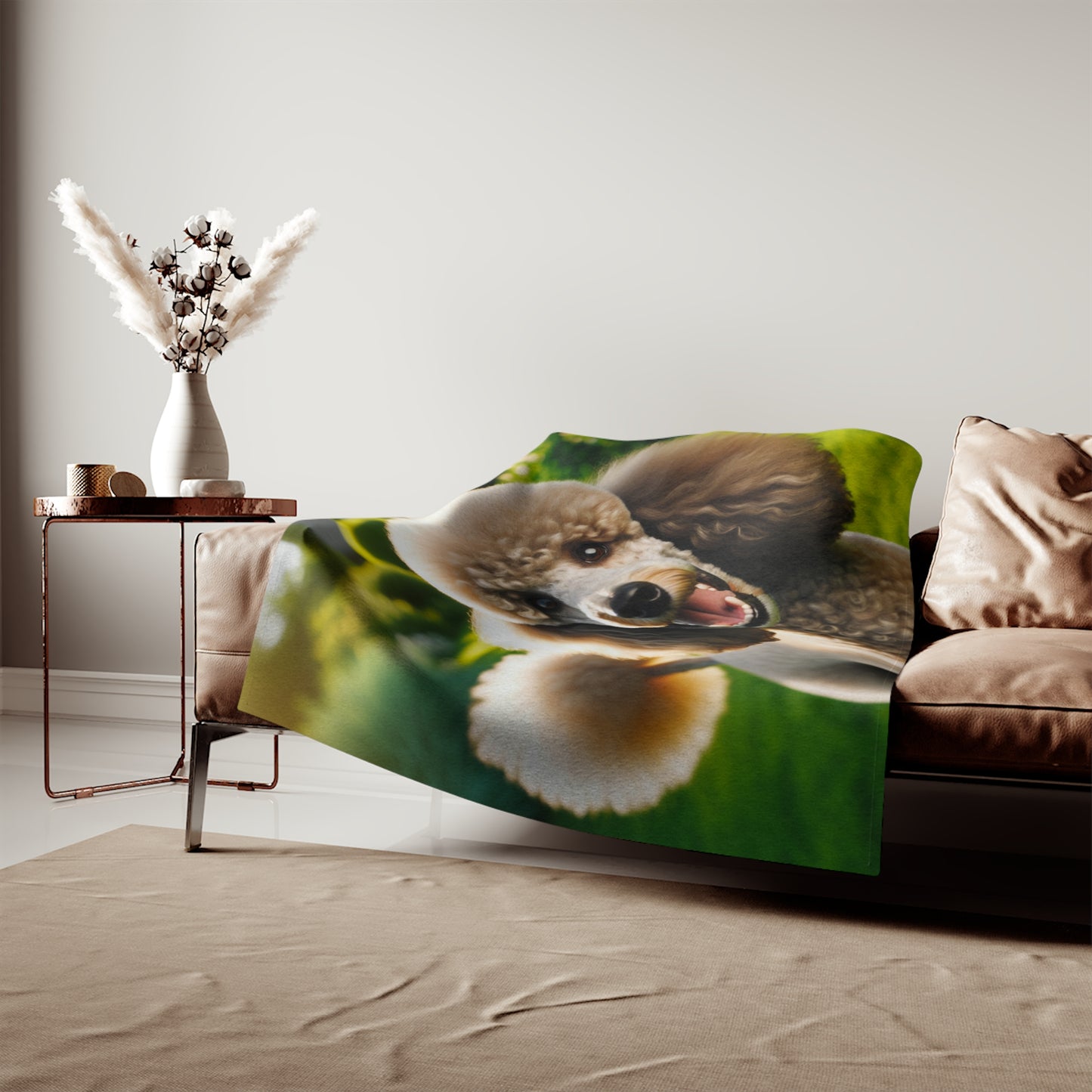 Standard Poodle Sweatshirt Blanket