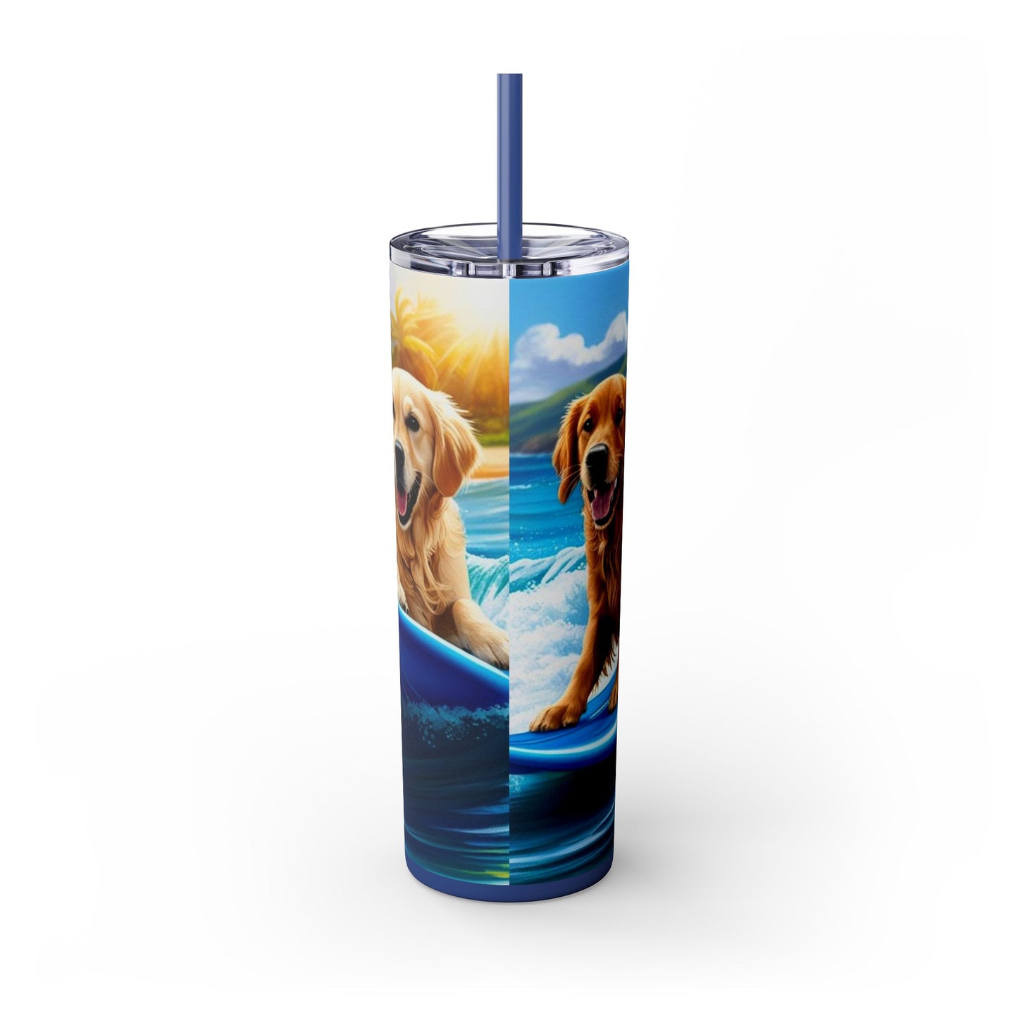 Surf Dogs Tumbler with Straw, 20oz