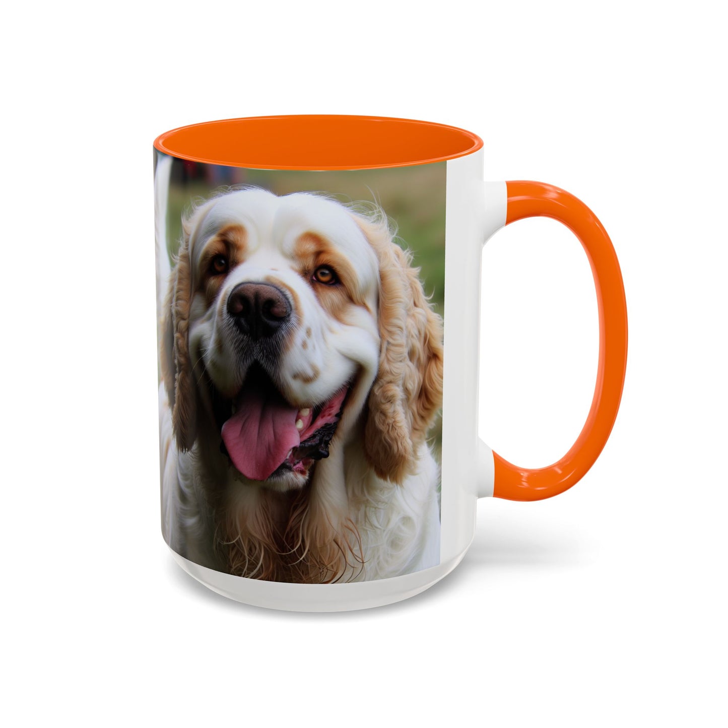 Clumber Spaniel Accent Coffee Mug - Perfect Gift for Dog Lovers