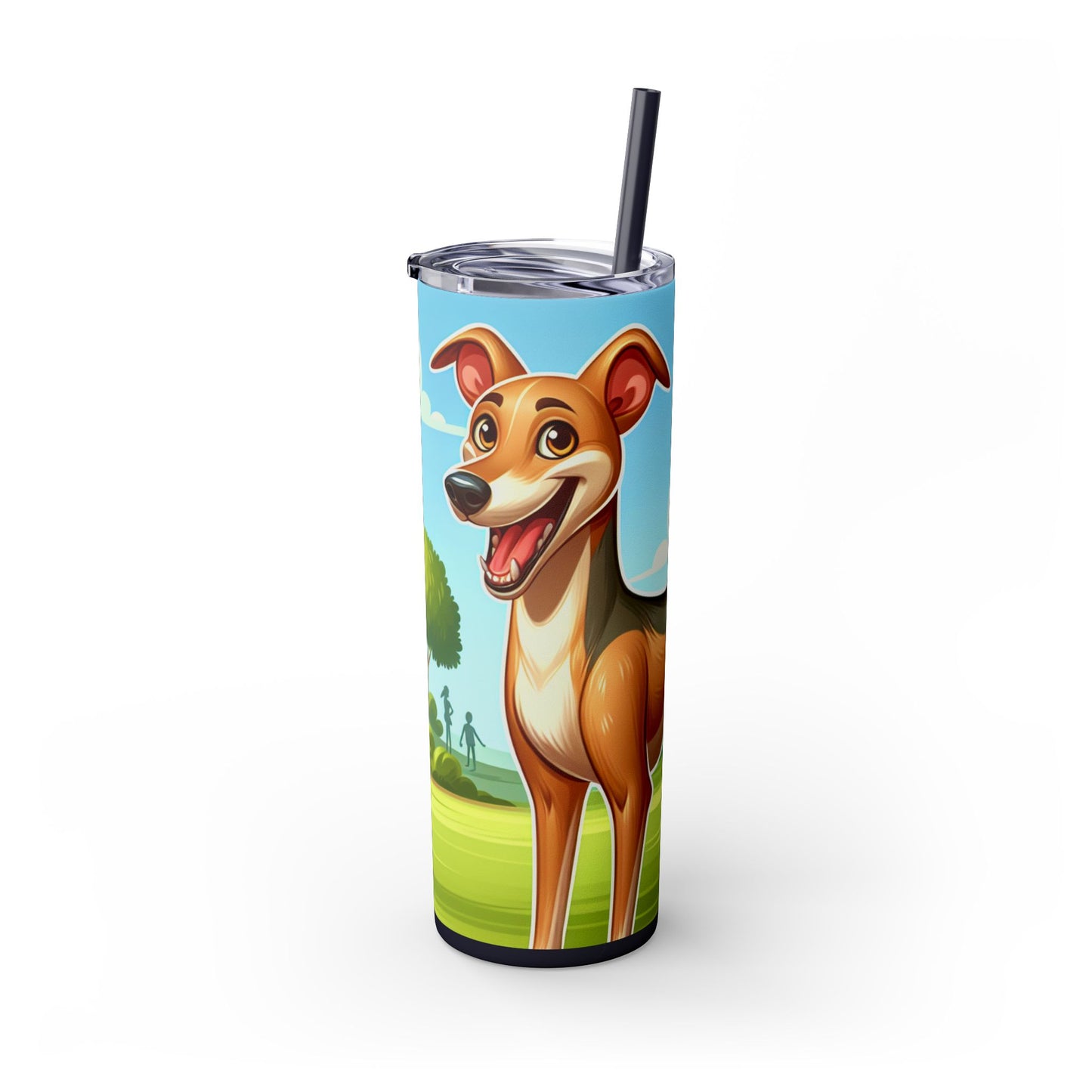 Azawakh Tumbler with Straw, 20oz