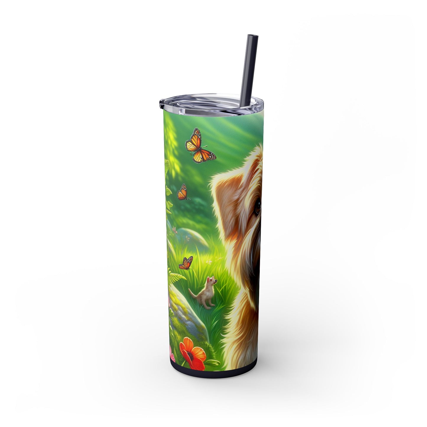 Glen of Imaal Terrier Tumbler with Straw, 20oz