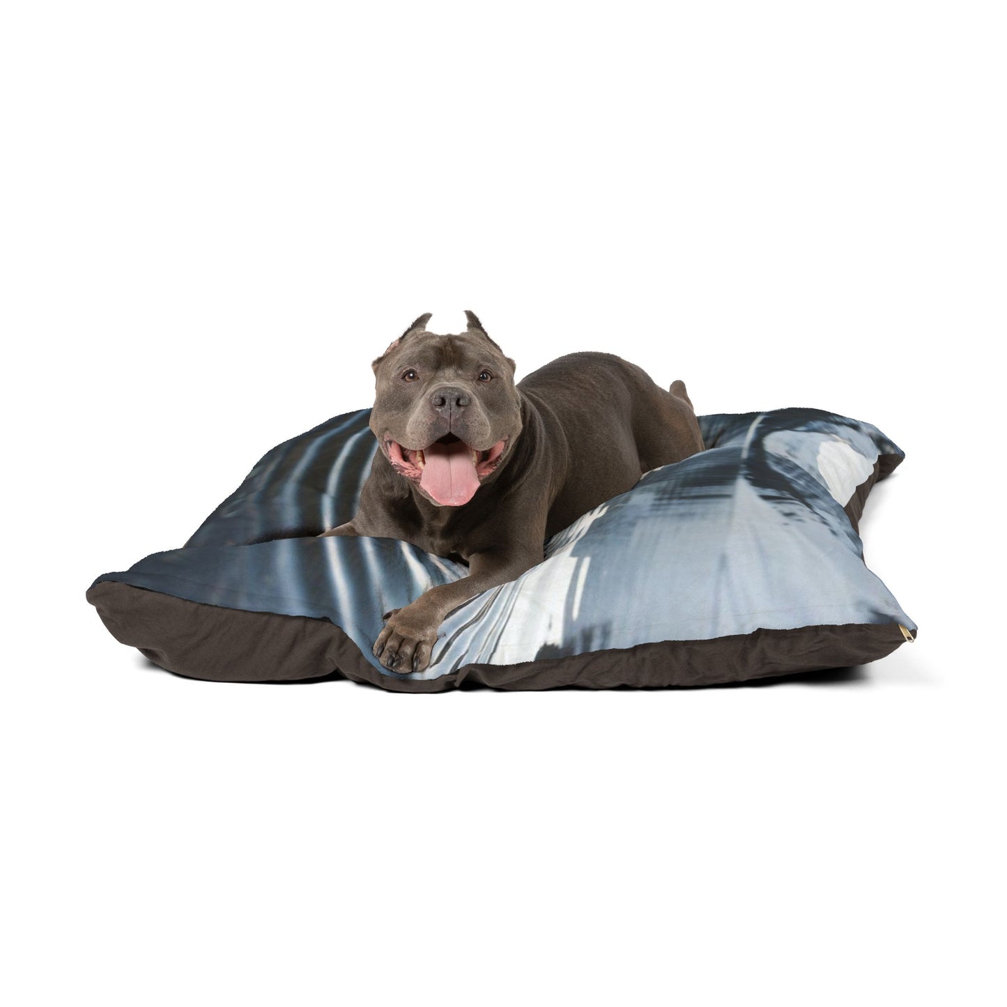 Ripple in a Snowy Mountain Lake Pet Bed