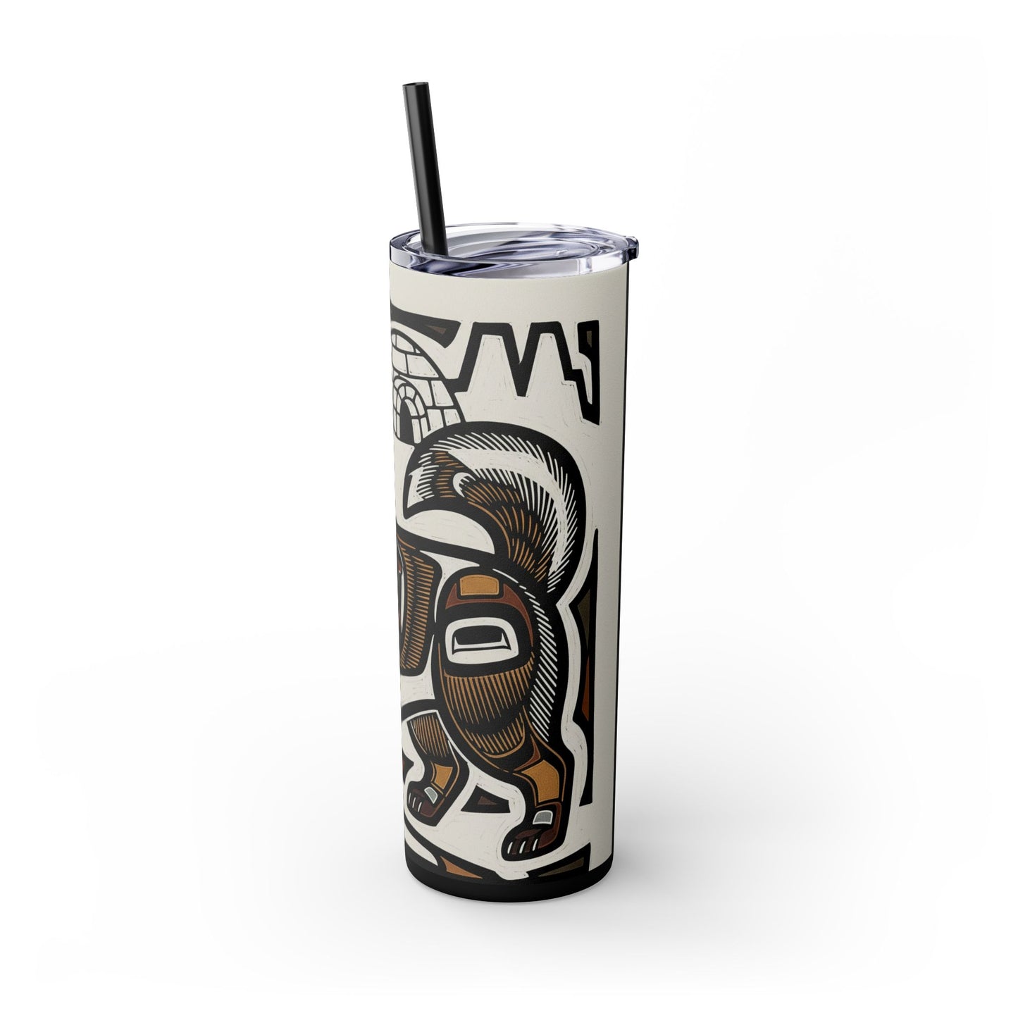 Canadian Eskimo Dog Tumbler with Straw, 20oz