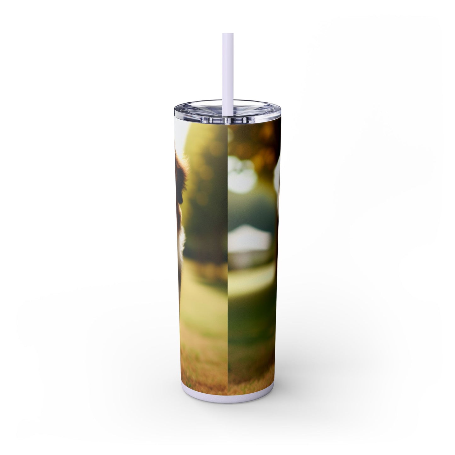 Miniature American Shepherd Tumbler with Straw, 20oz