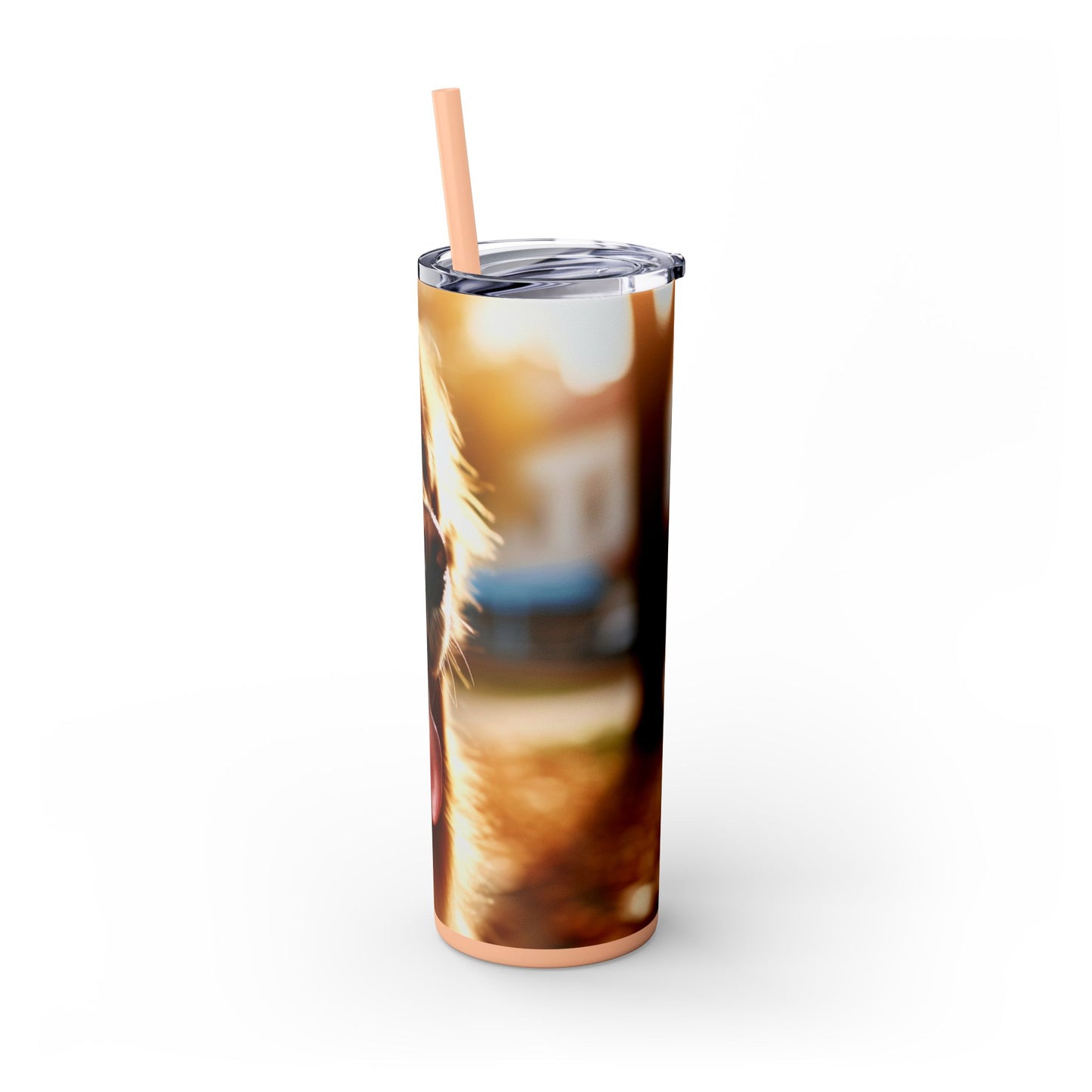 Golden Retriever Tumbler with Straw, 20oz