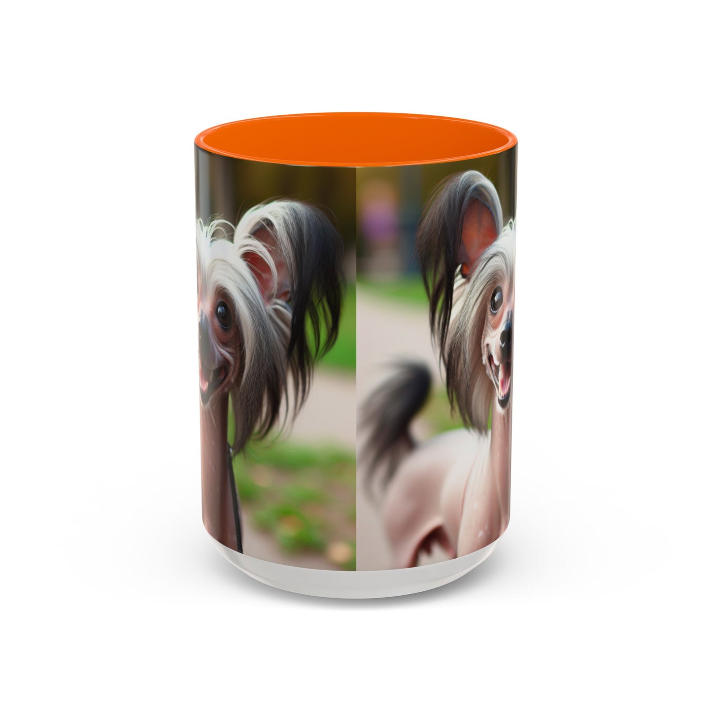 Chinese Crested Dog Accent Coffee Mug - Perfect Gift for Dog Lovers
