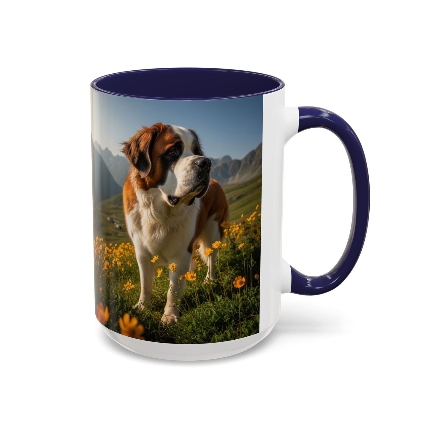 Saint Bernard Accent Coffee Mug - Perfect Gift for Dog Lovers