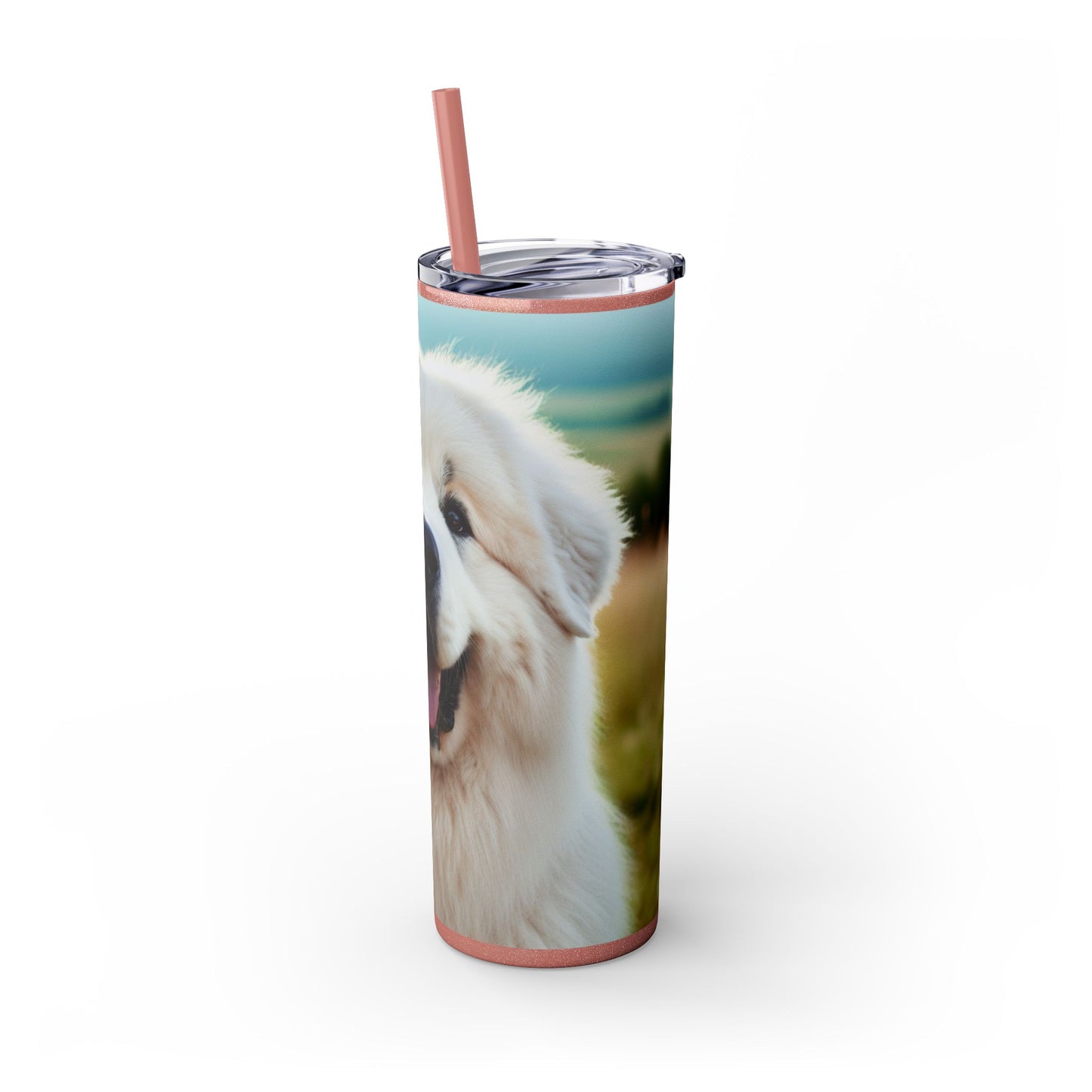 Great Pyrenees Tumbler with Straw, 20oz