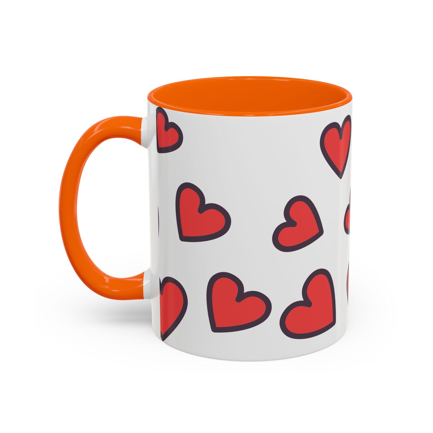 Hearts Accent Coffee Mug - Perfect Gift for Dog Lovers