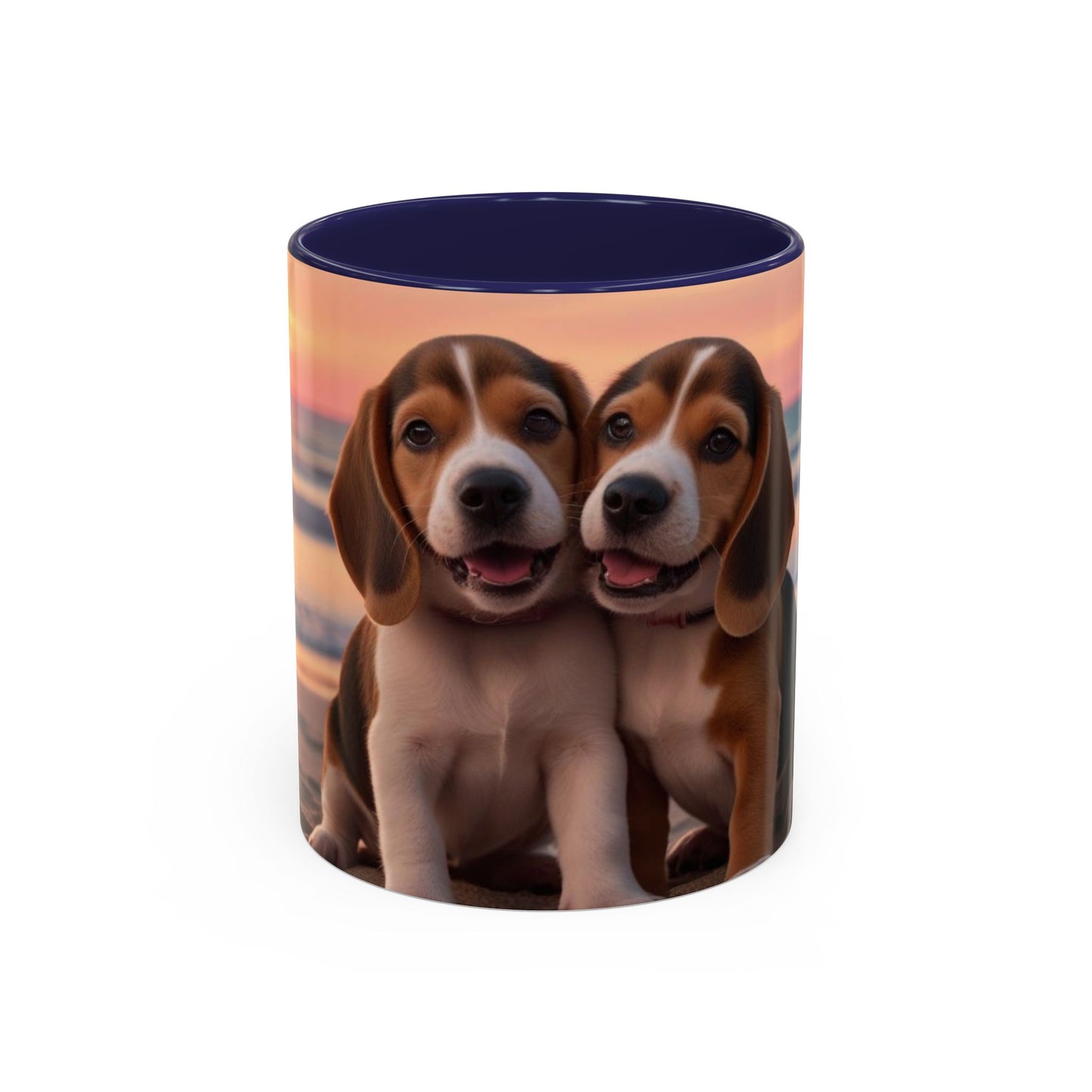 Beagle Love Accent Coffee Mug - Perfect Gift for Dog Lovers