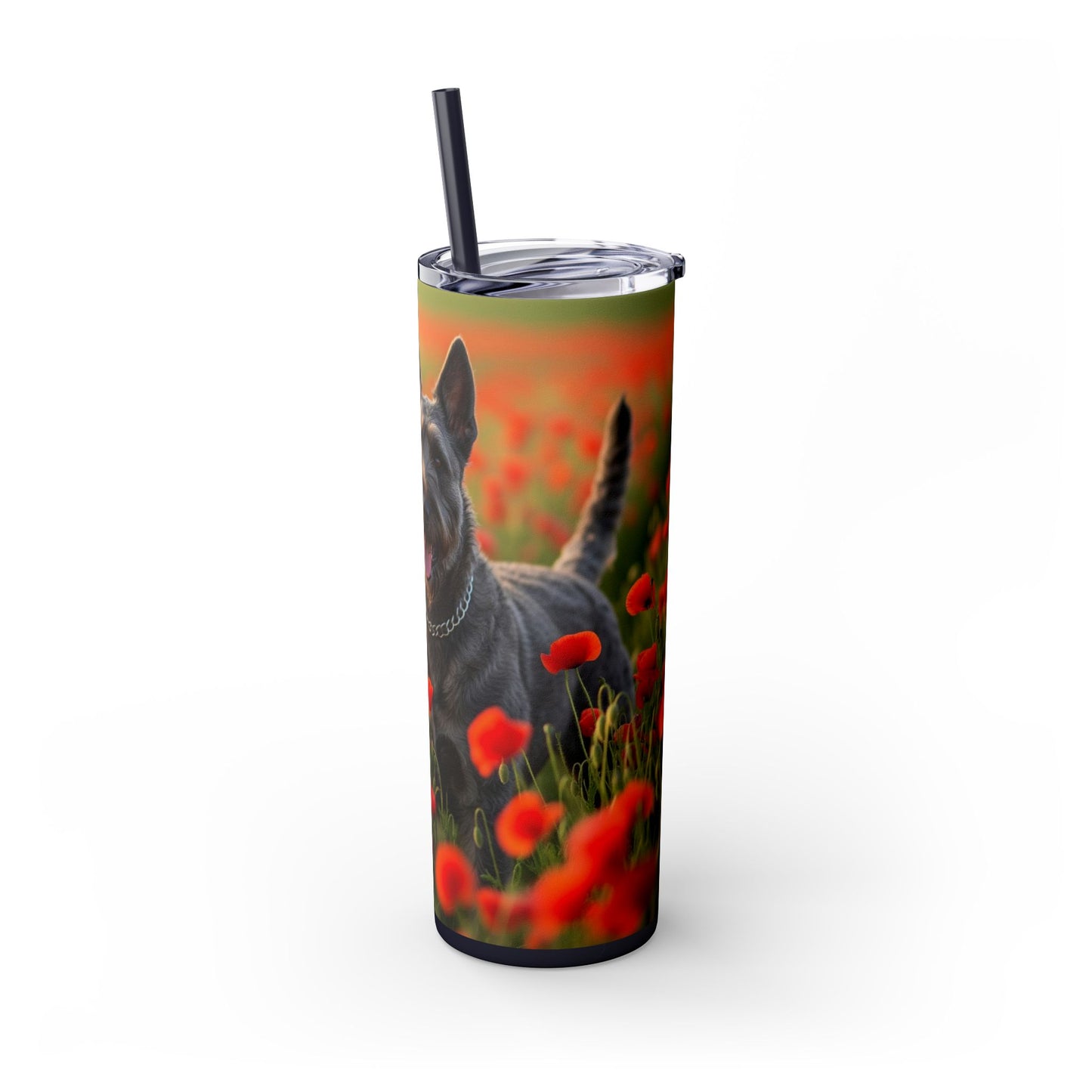 Bouvier des Ardennes Tumbler with Straw, 20oz