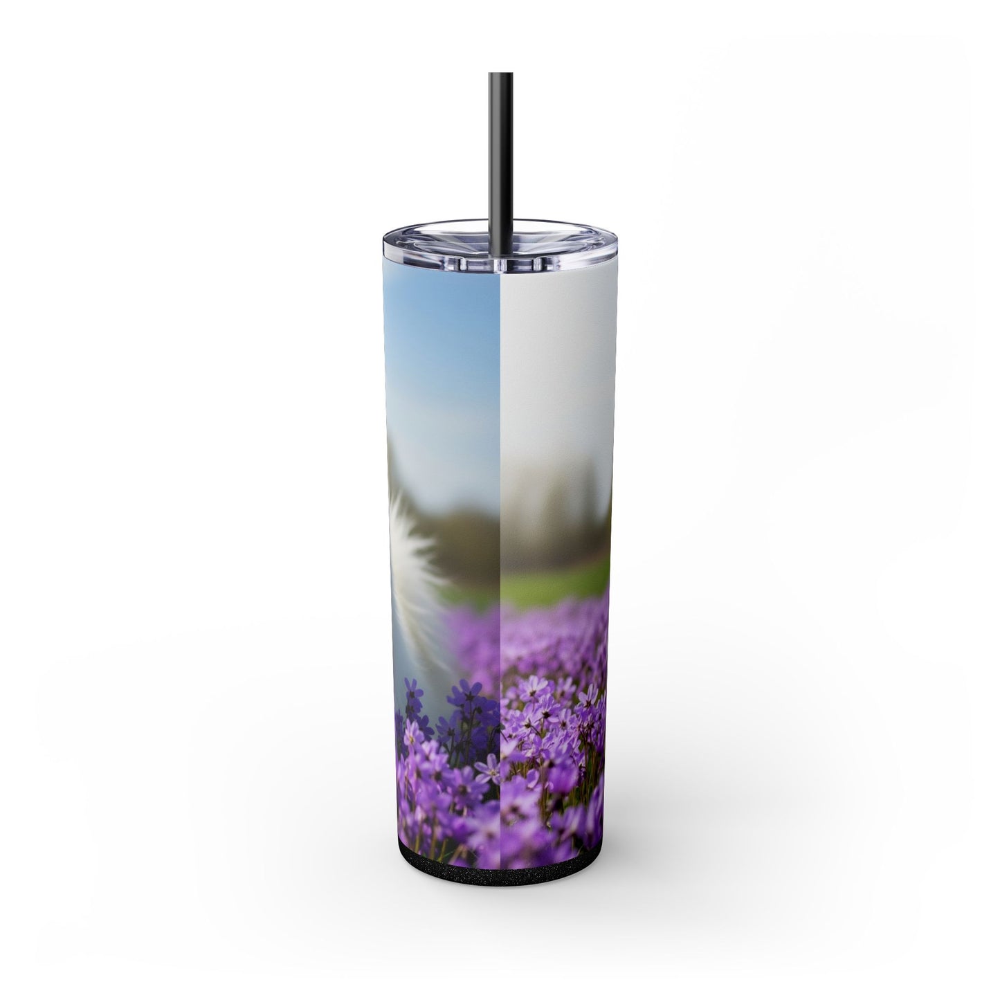 Samoyed Tumbler with Straw, 20oz