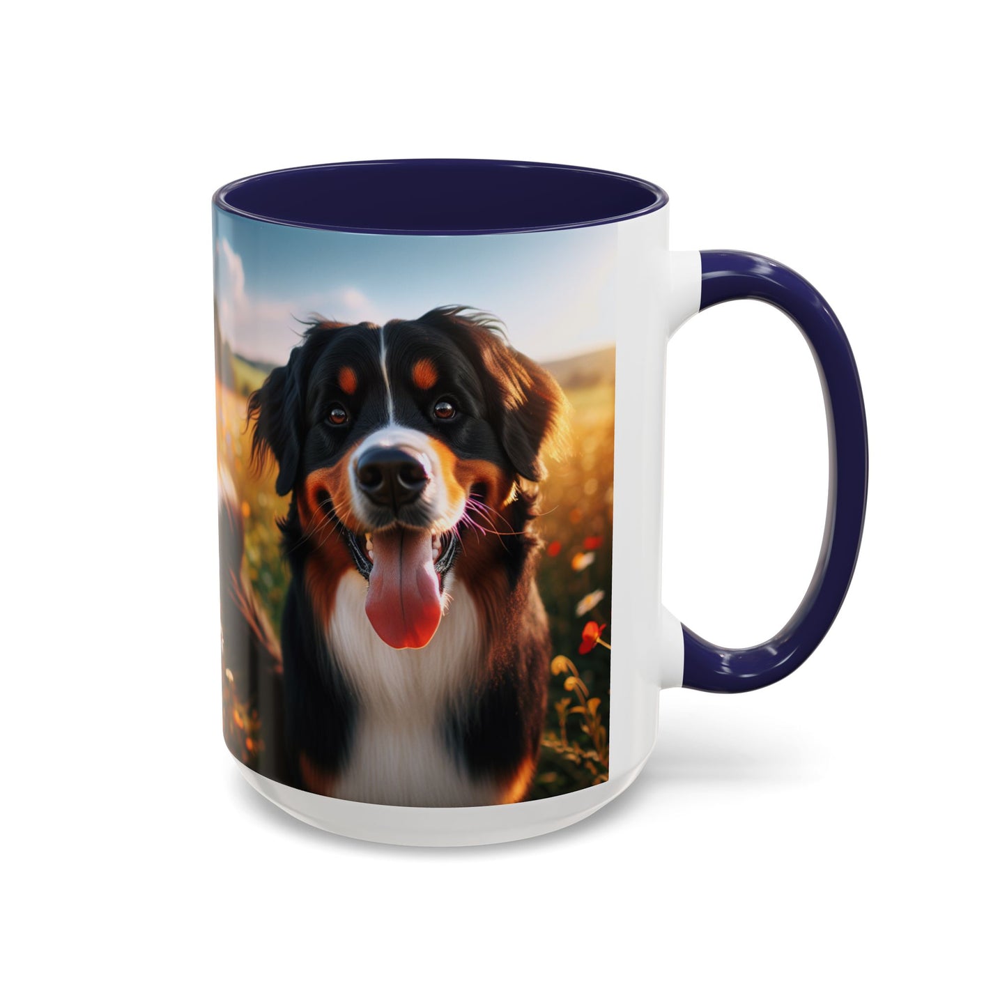 Bernese Mountain Dog Accent Coffee Mug - Perfect Gift for Dog Lovers