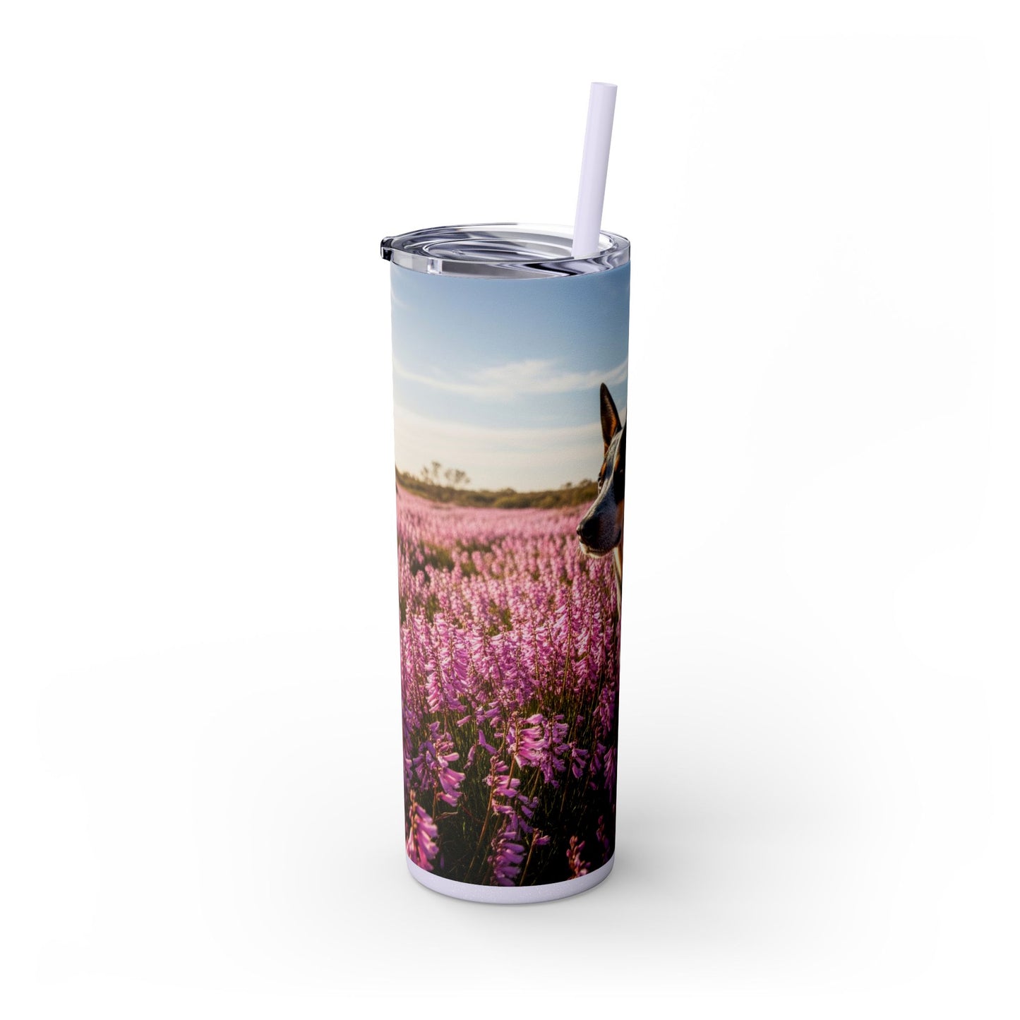 Australian Stumpy Tail Cattle Dog Tumbler with Straw, 20oz