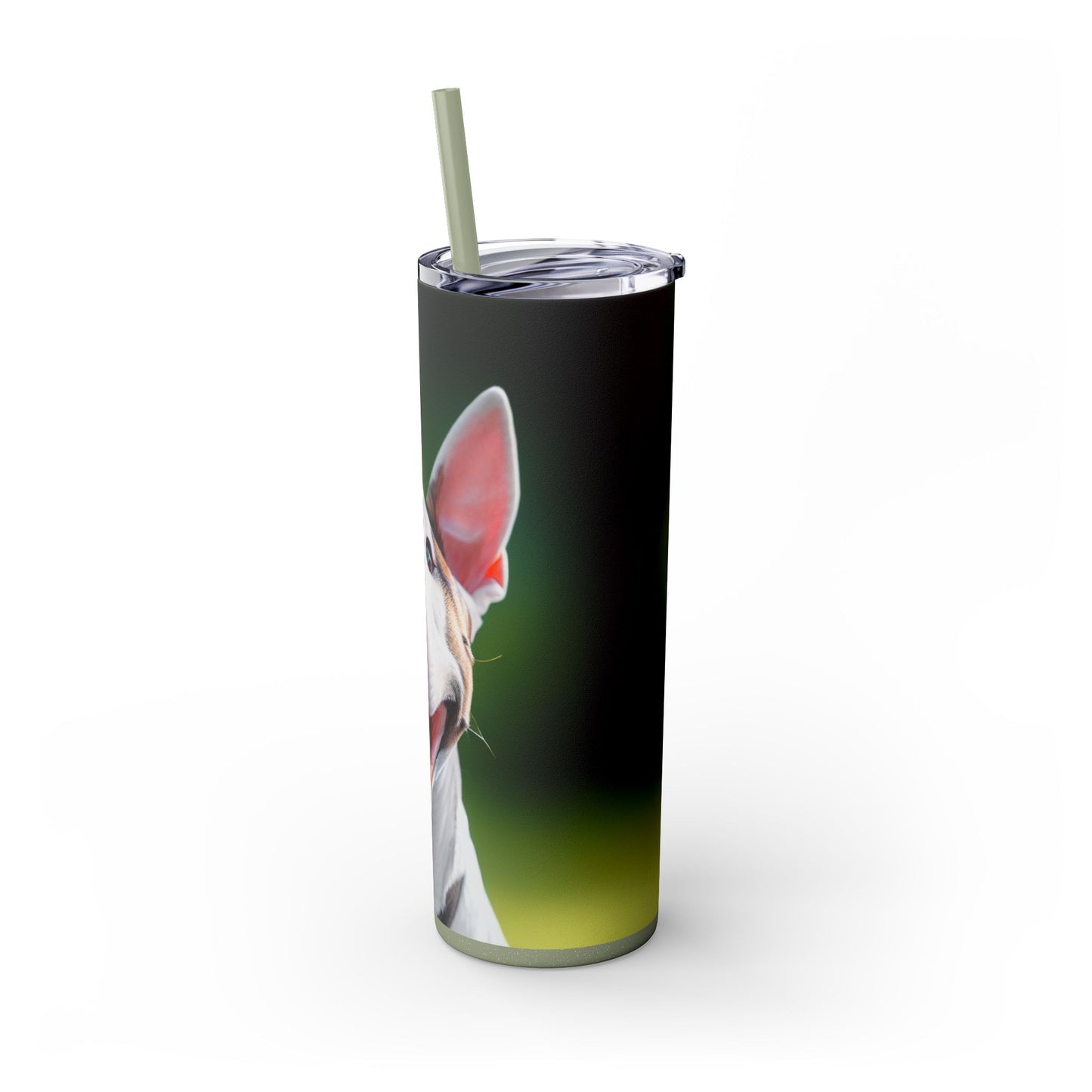 Bull Terrier Tumbler with Straw, 20oz