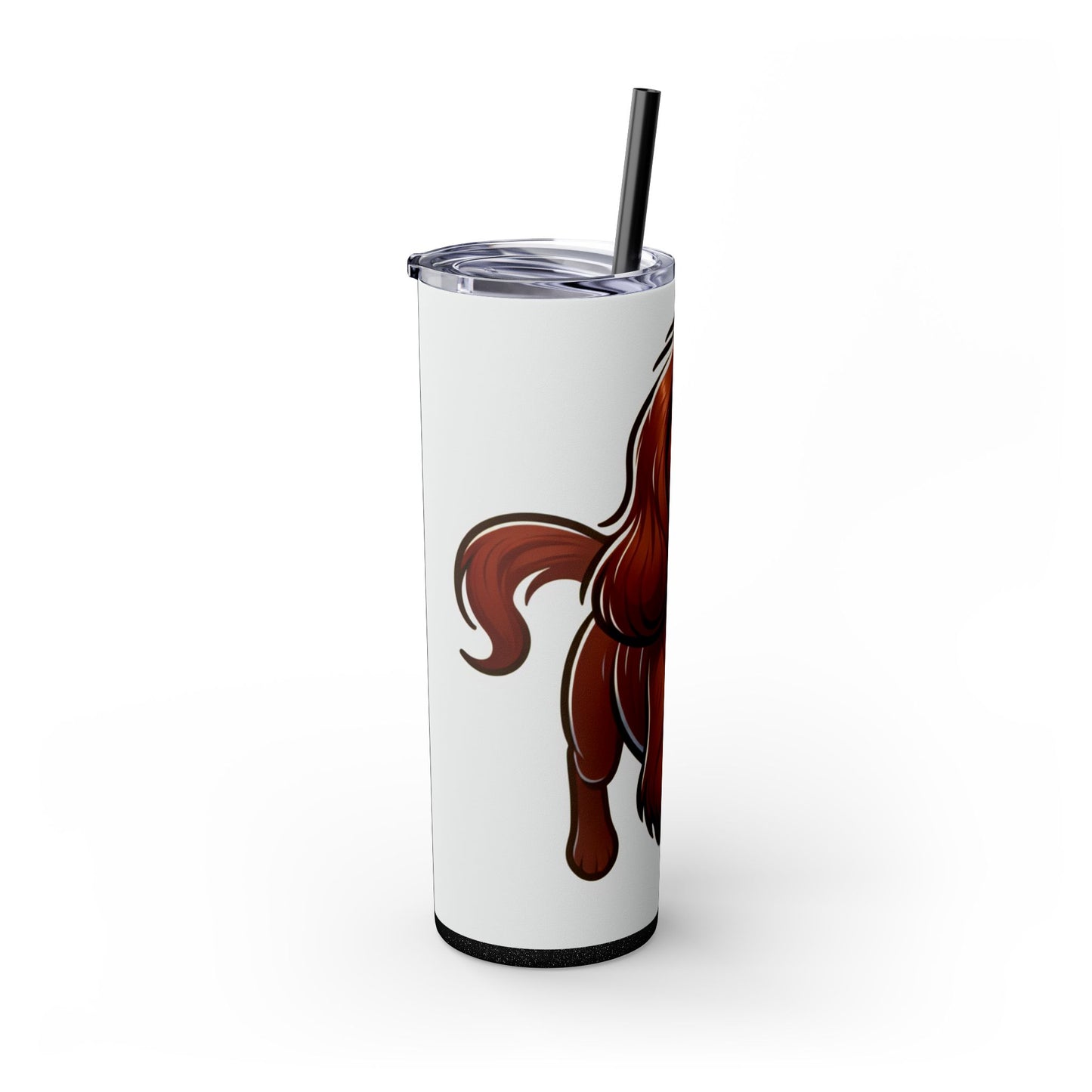 Sussex Spaniel Skinny Tumbler with Straw, 20oz