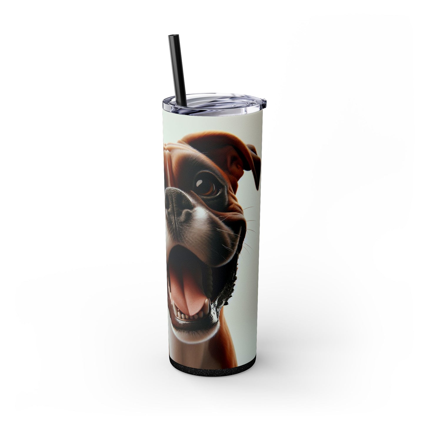 Boxer Skinny Tumbler with Straw, 20oz