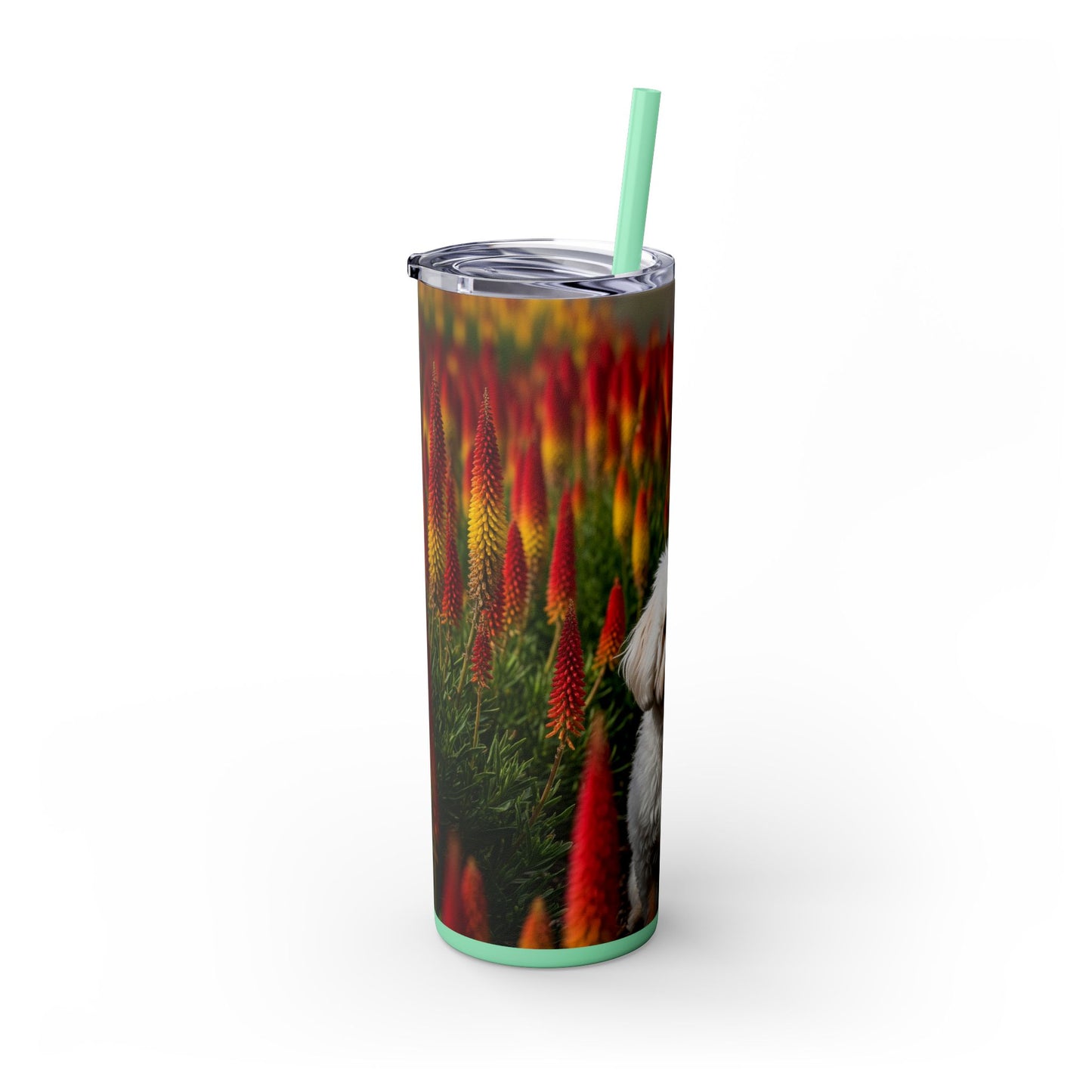 Bichonpoo Tumbler with Straw, 20oz