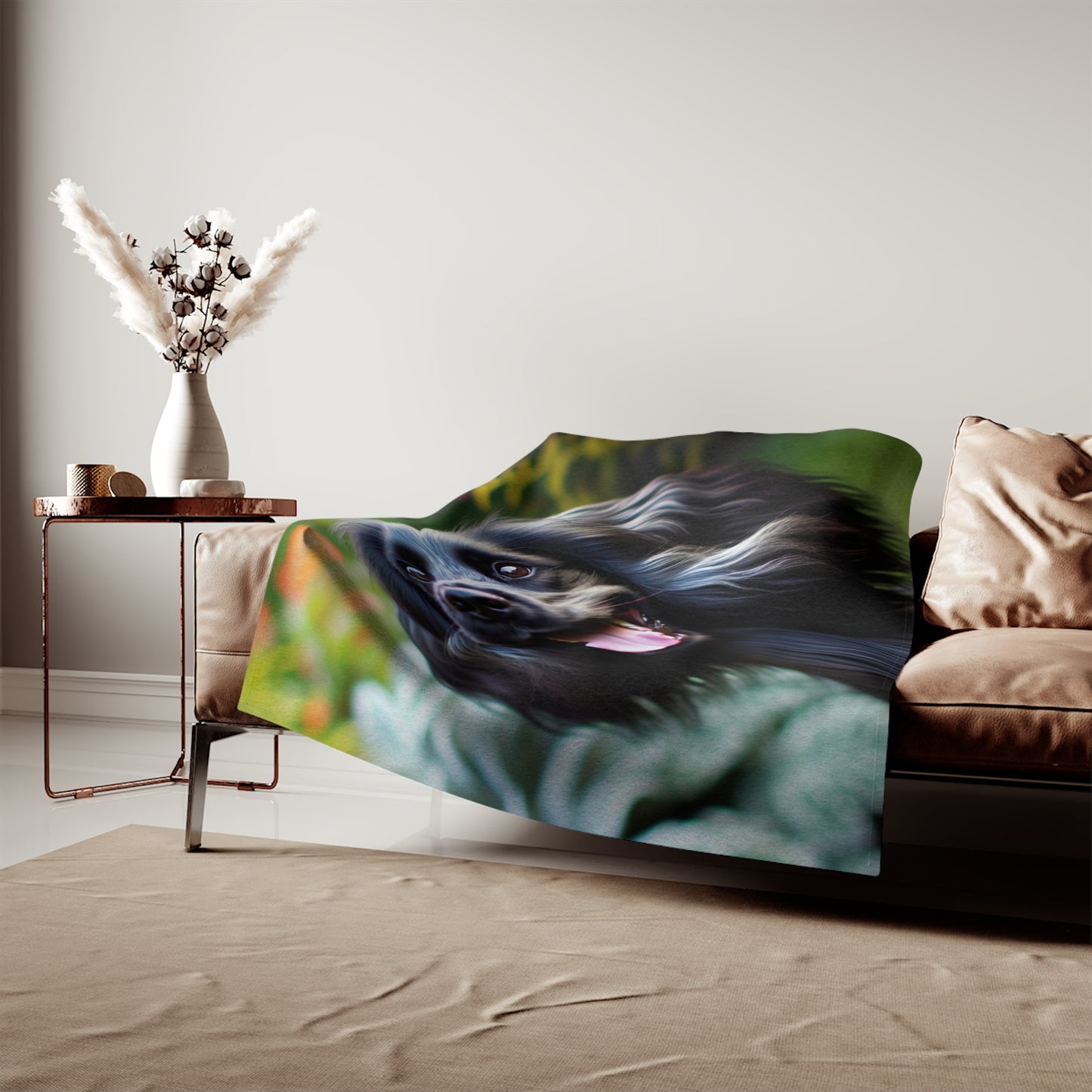 Blue Picardy Spaniel Sweatshirt Blanket