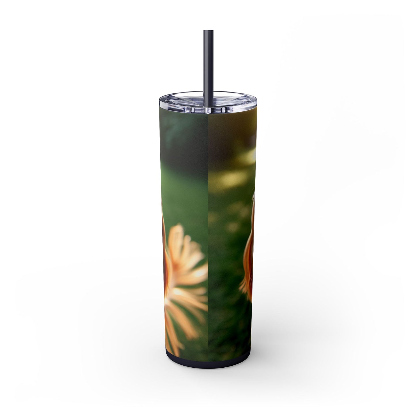 English Cocker Spaniel Skinny Tumbler with Straw, 20oz