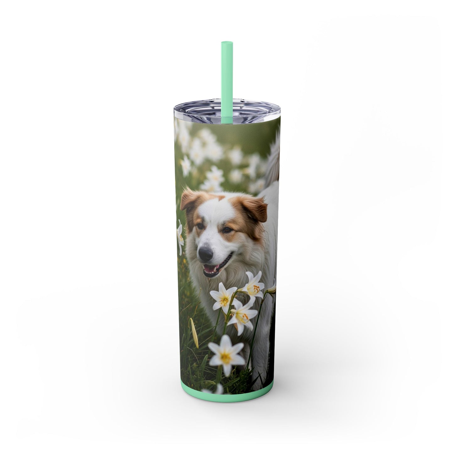 Pyrenean Shepherd Tumbler with Straw, 20oz