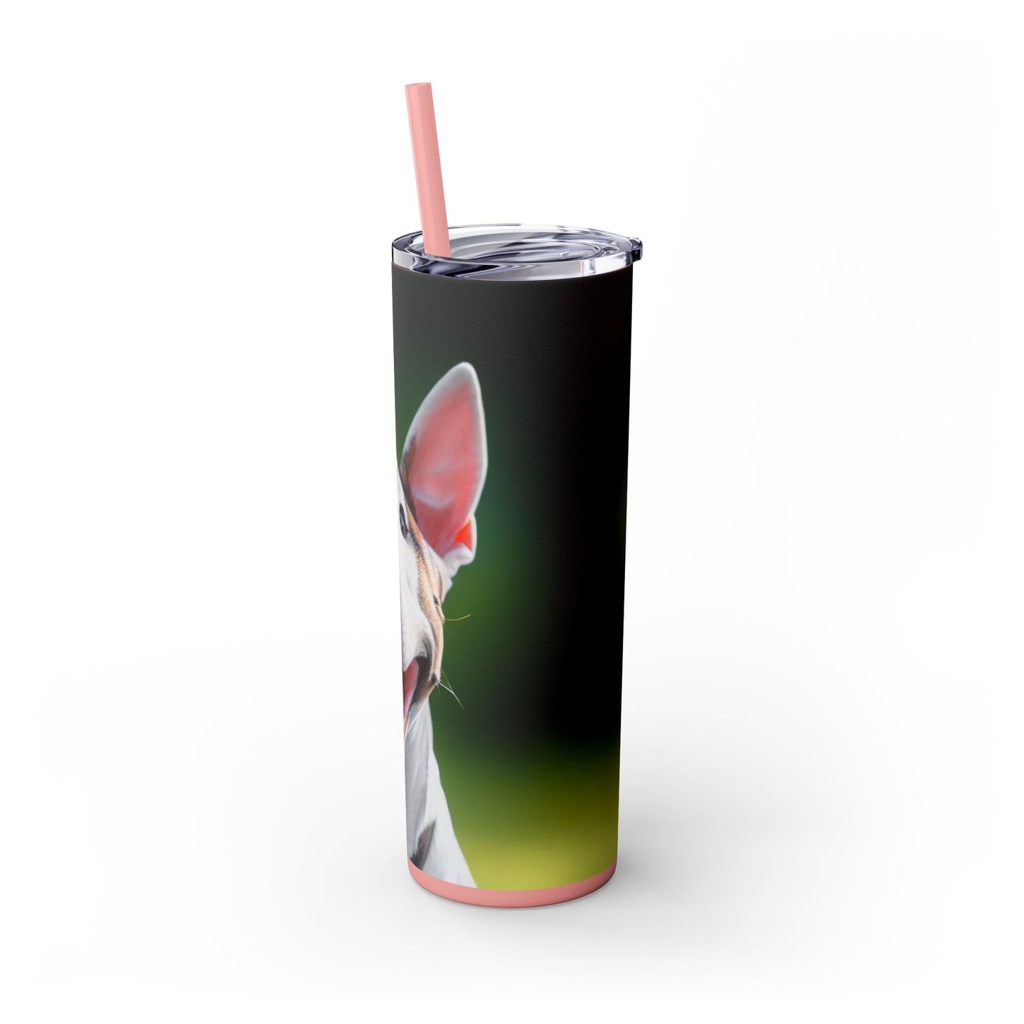 Bull Terrier Tumbler with Straw, 20oz