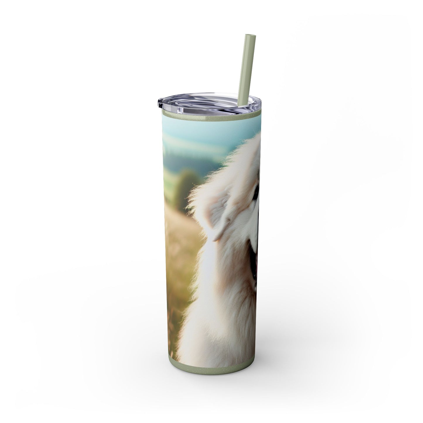 Great Pyrenees Tumbler with Straw, 20oz