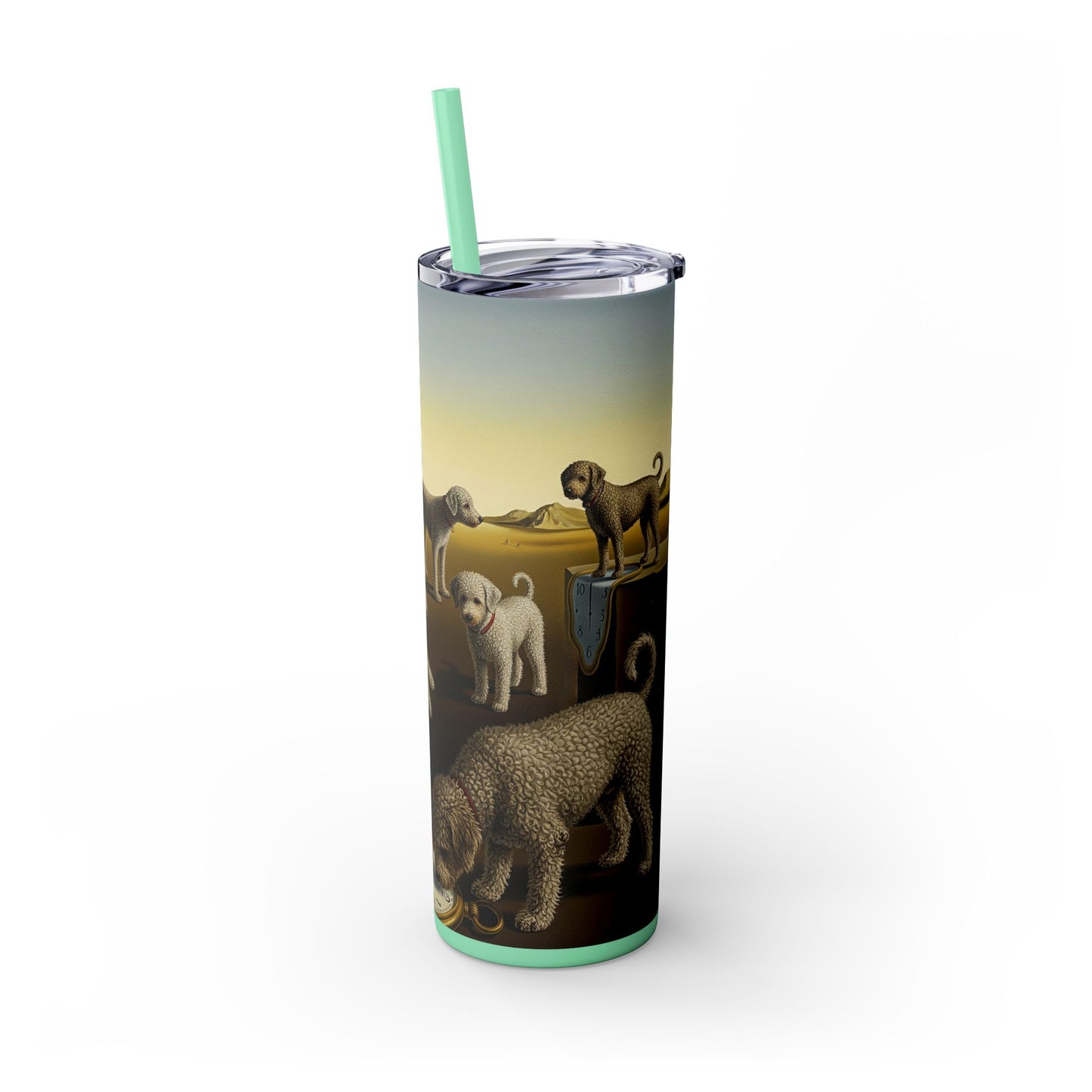 Spanish Water Dog Tumbler with Straw, 20oz