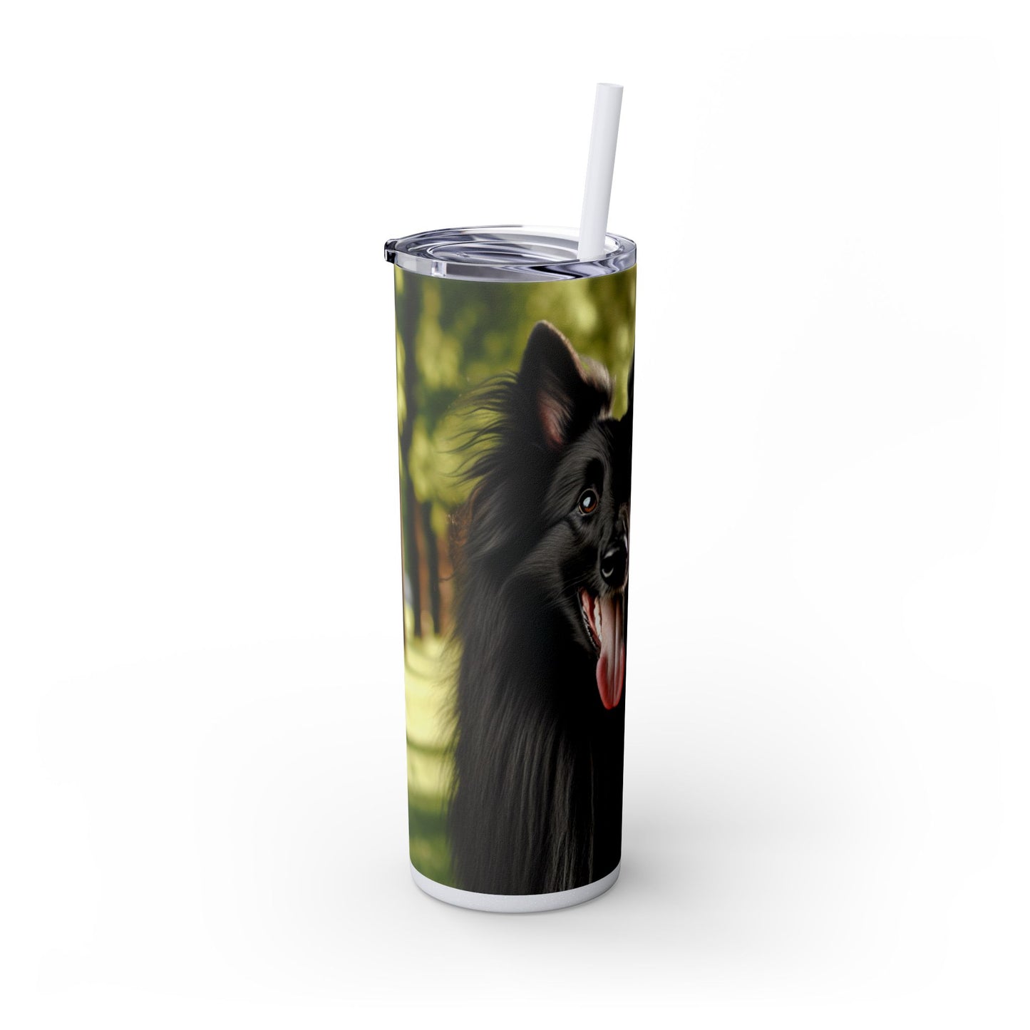 Belgian Shepherd Dog Groenendael Tumbler with Straw, 20oz