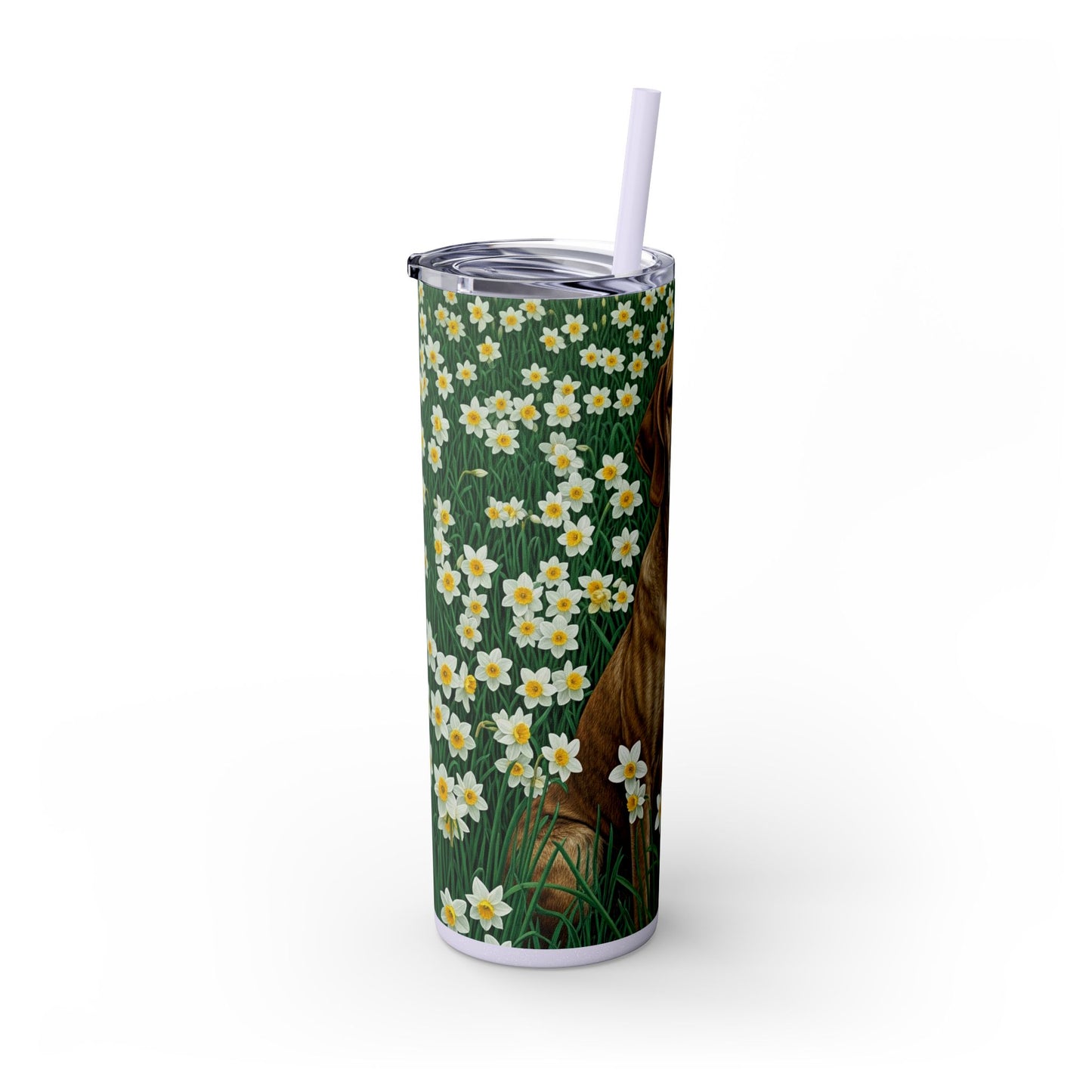 Porcelaine Tumbler with Straw, 20oz