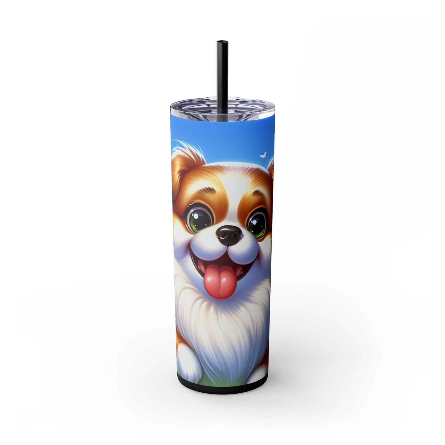 Russian Toy Skinny Tumbler with Straw, 20oz