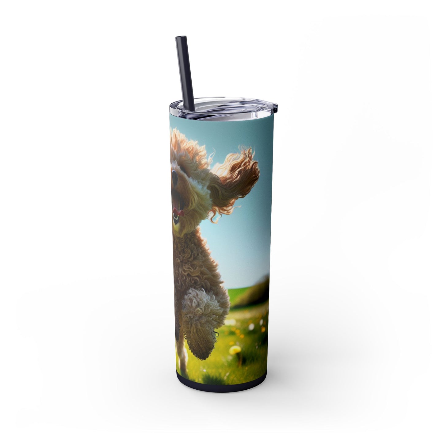 Spoodle Skinny Tumbler with Straw, 20oz