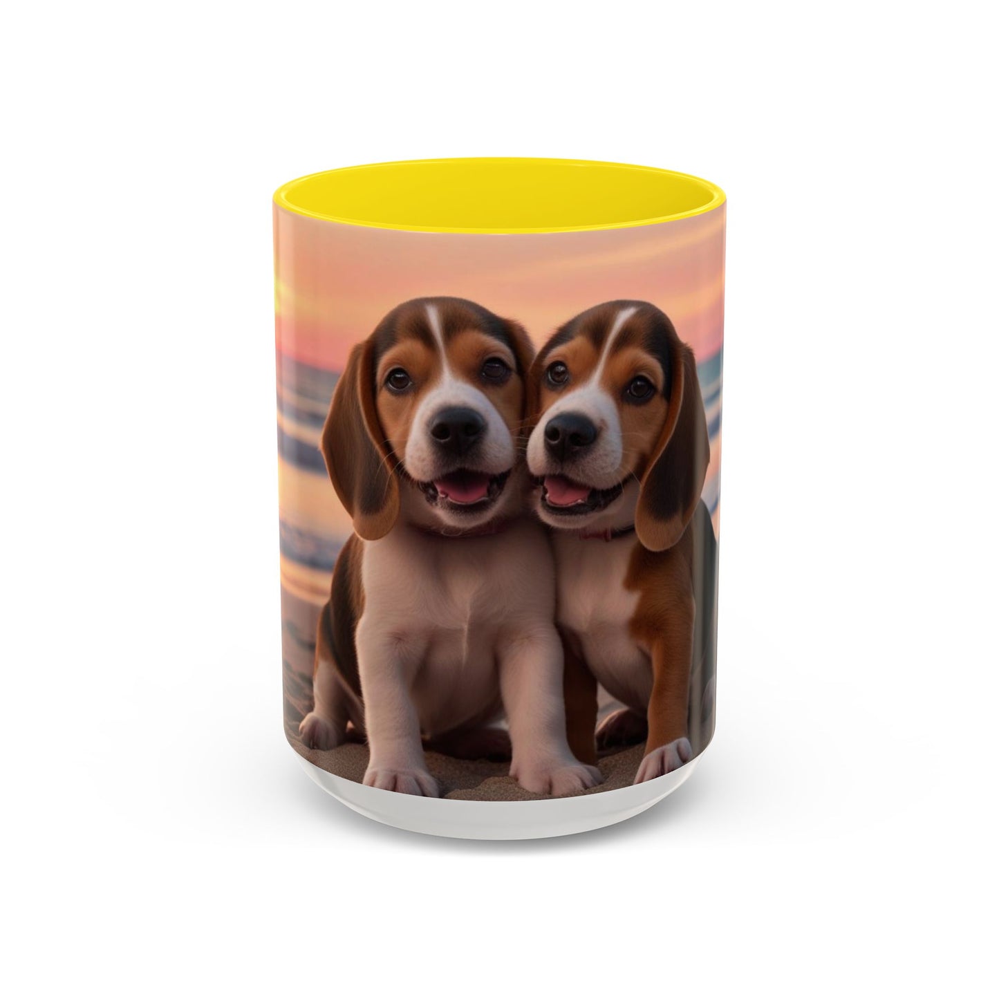 Beagle Love Accent Coffee Mug - Perfect Gift for Dog Lovers