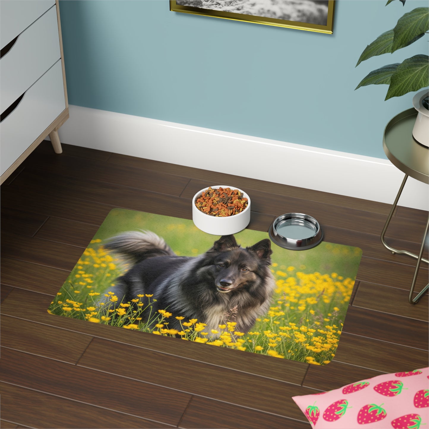 Pet Food Mat (12x18) - Belgian Sheepdog