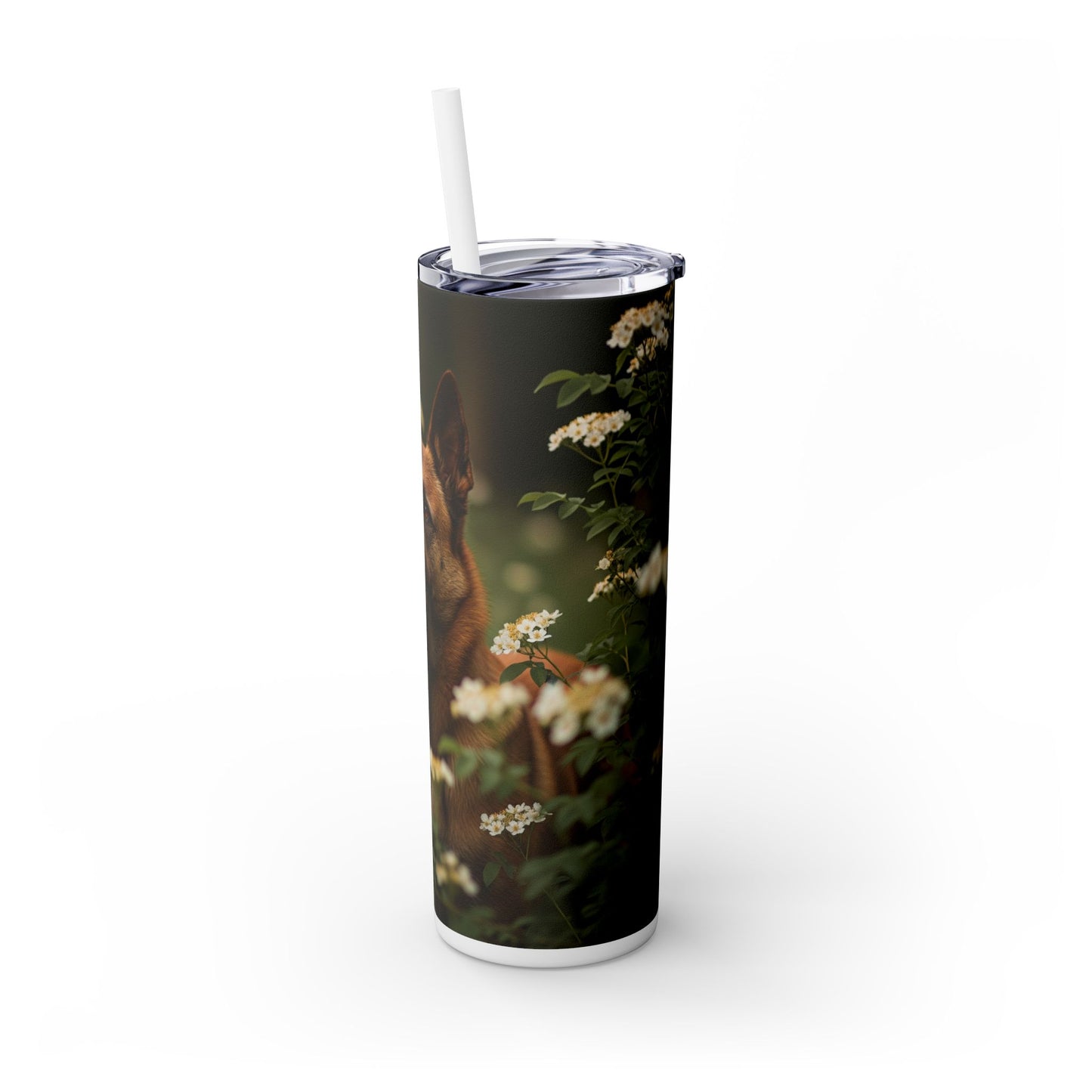 Belgian Shepherd Dog Laekenois Tumbler with Straw, 20oz