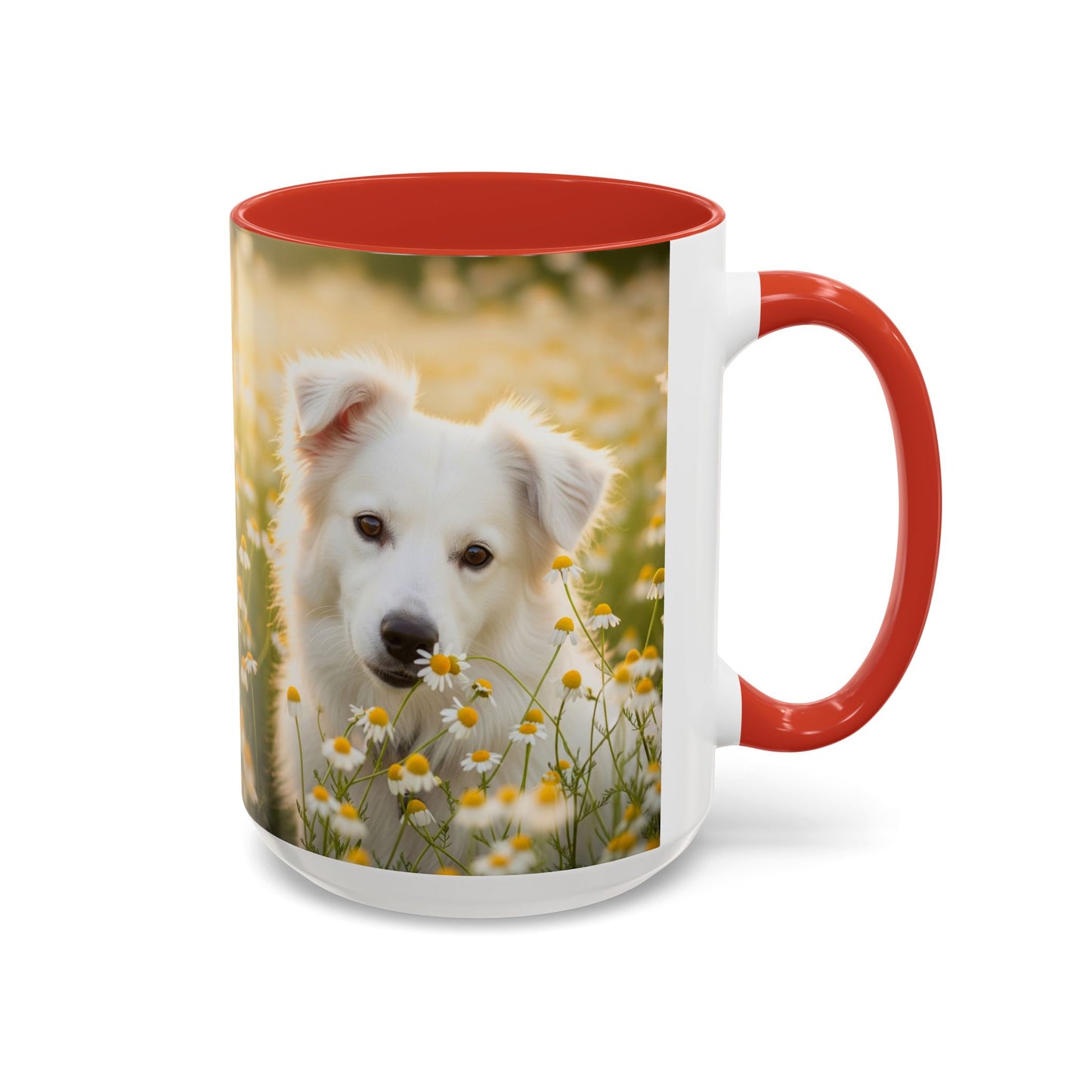 Russkaya Tsvetnaya Bolonka Accent Coffee Mug - Perfect Gift for Dog Lovers