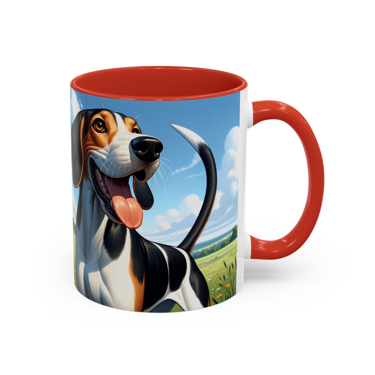 Treeing Walker Coonhound Accent Coffee Mug - Perfect Gift for Dog Lovers