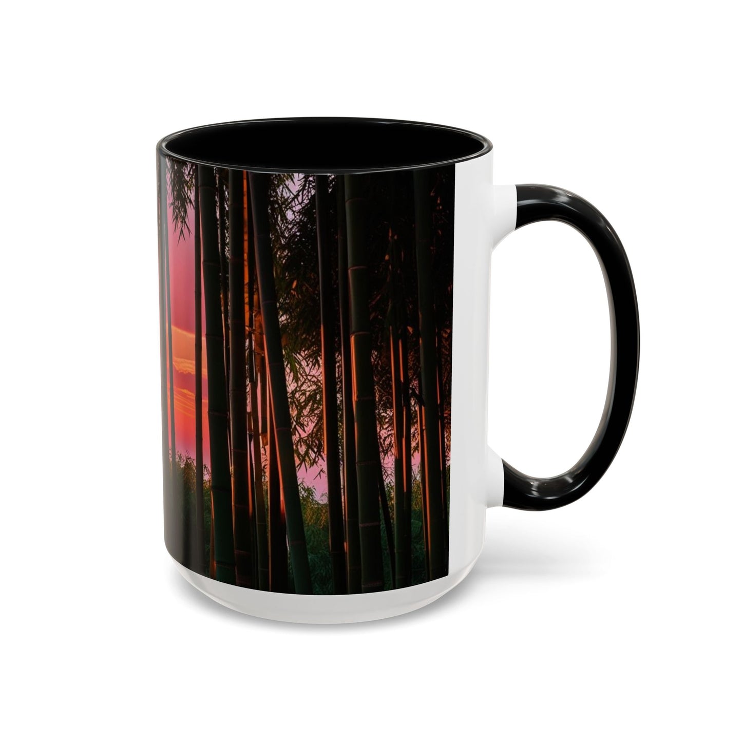 Bamboo Forest Sunrise Accent Coffee Mug - Perfect Gift for Dog Lovers