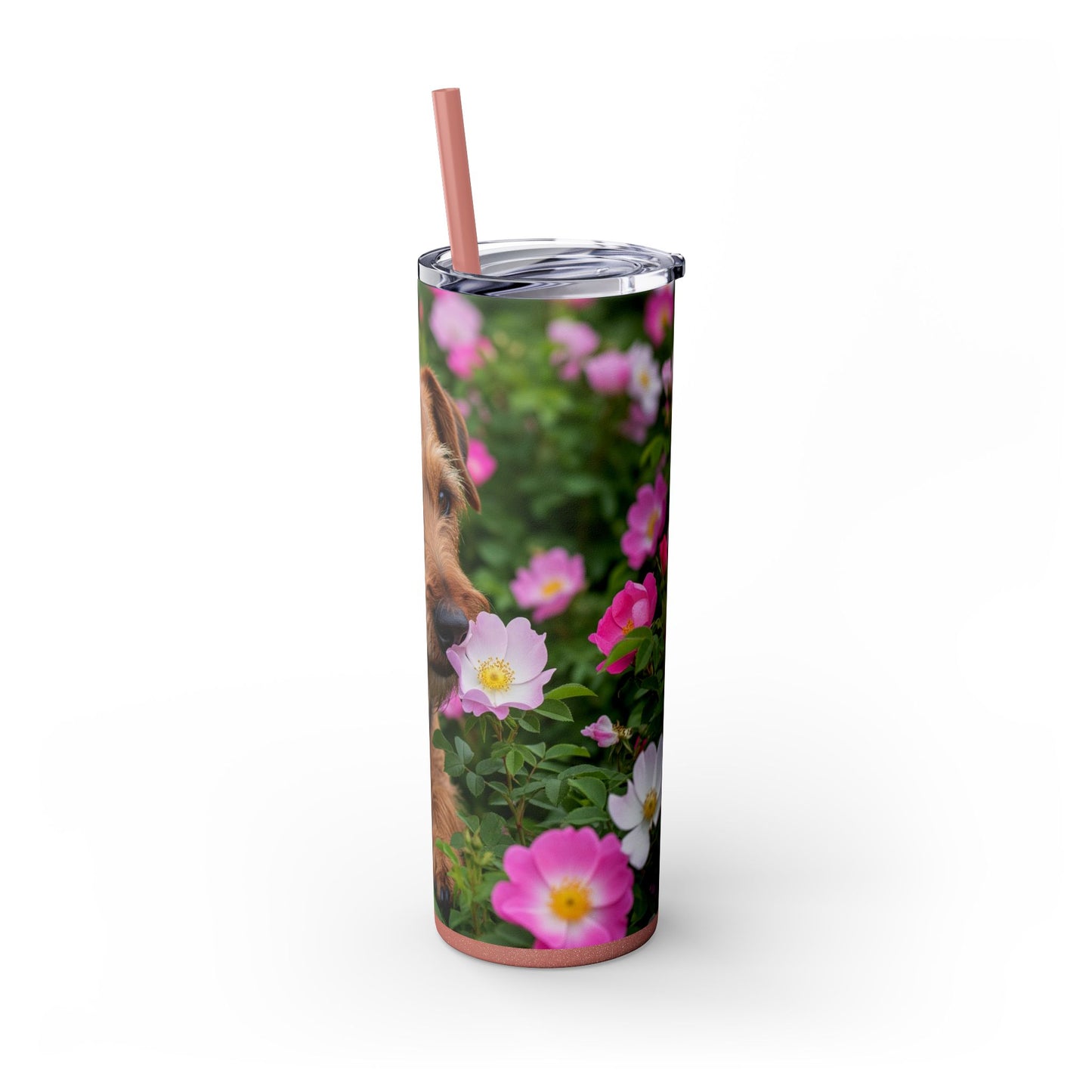 Teddy Roosevelt Terrier Tumbler with Straw, 20oz