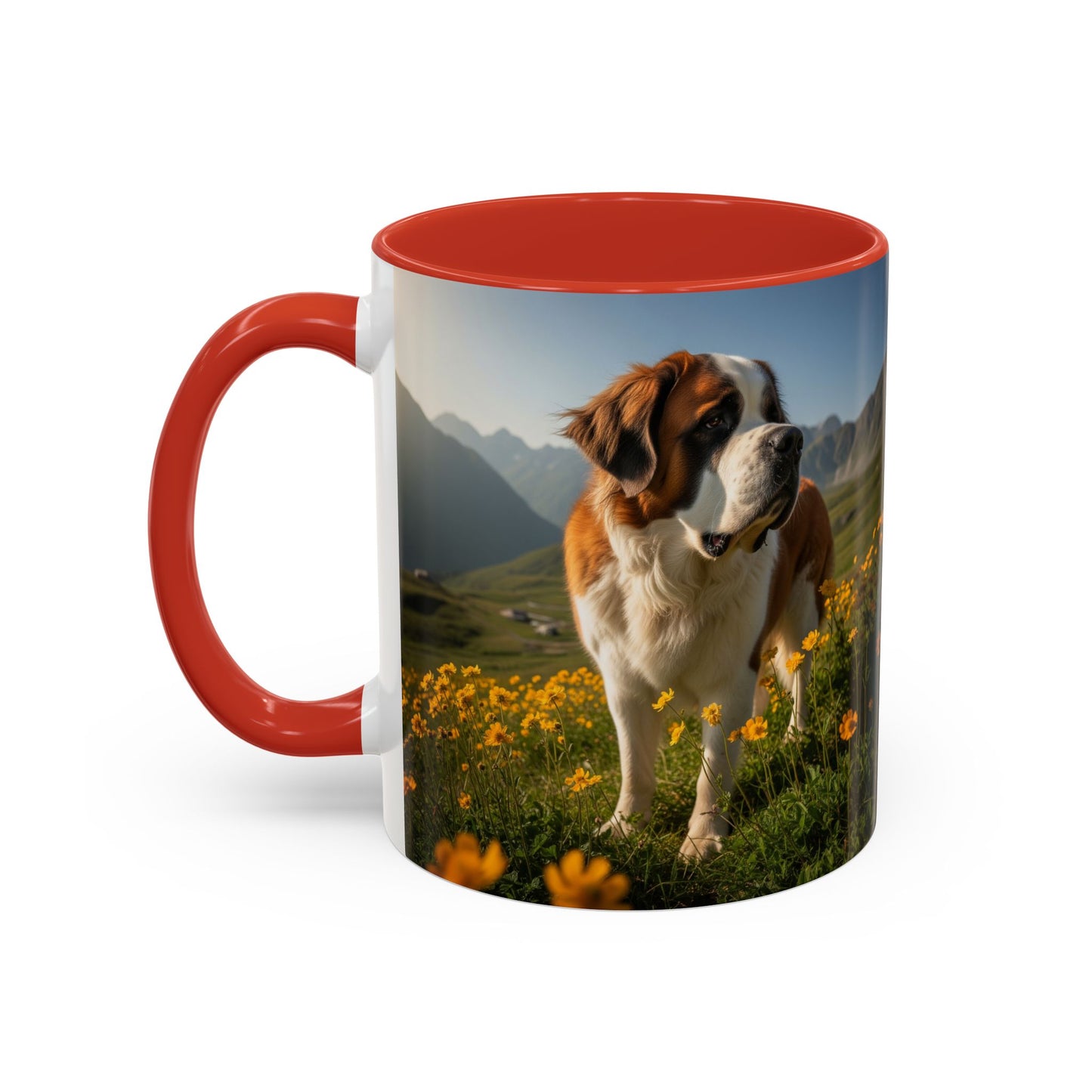 Saint Bernard Accent Coffee Mug - Perfect Gift for Dog Lovers