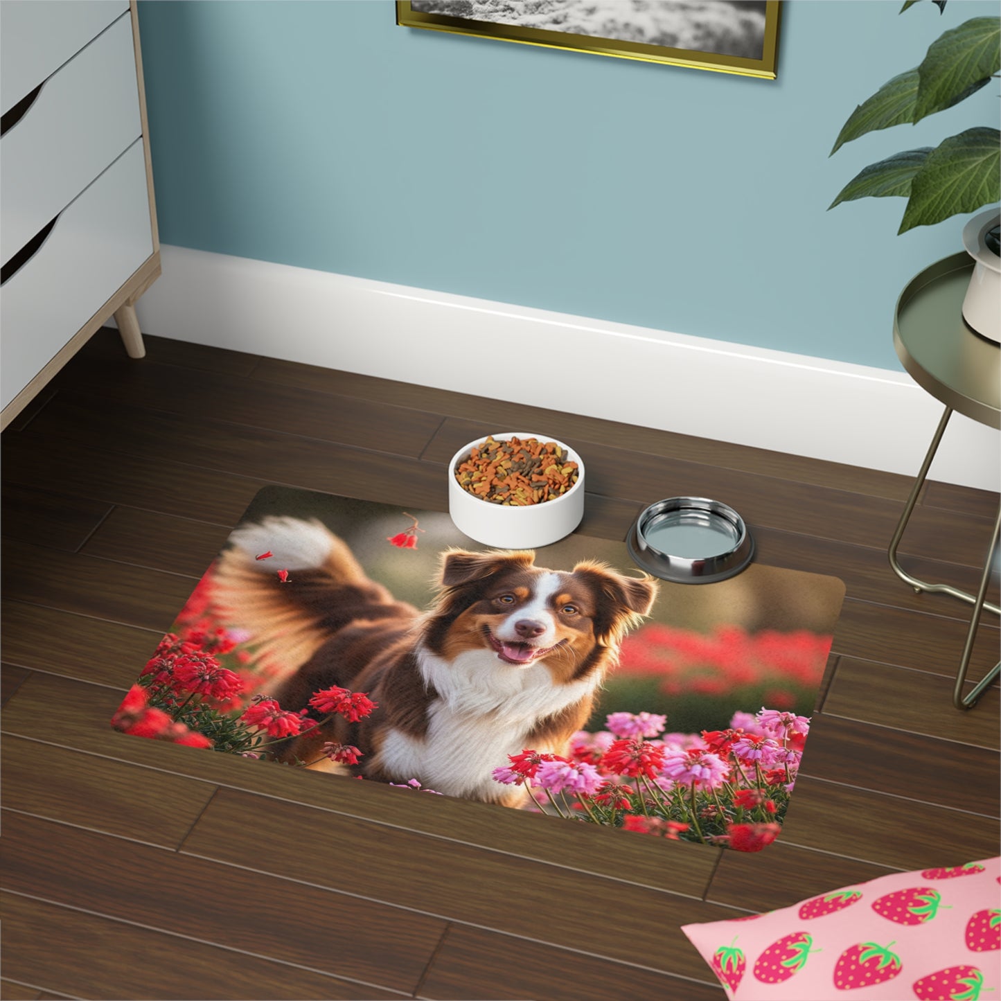 Pet Food Mat (12x18) - Mini Aussie