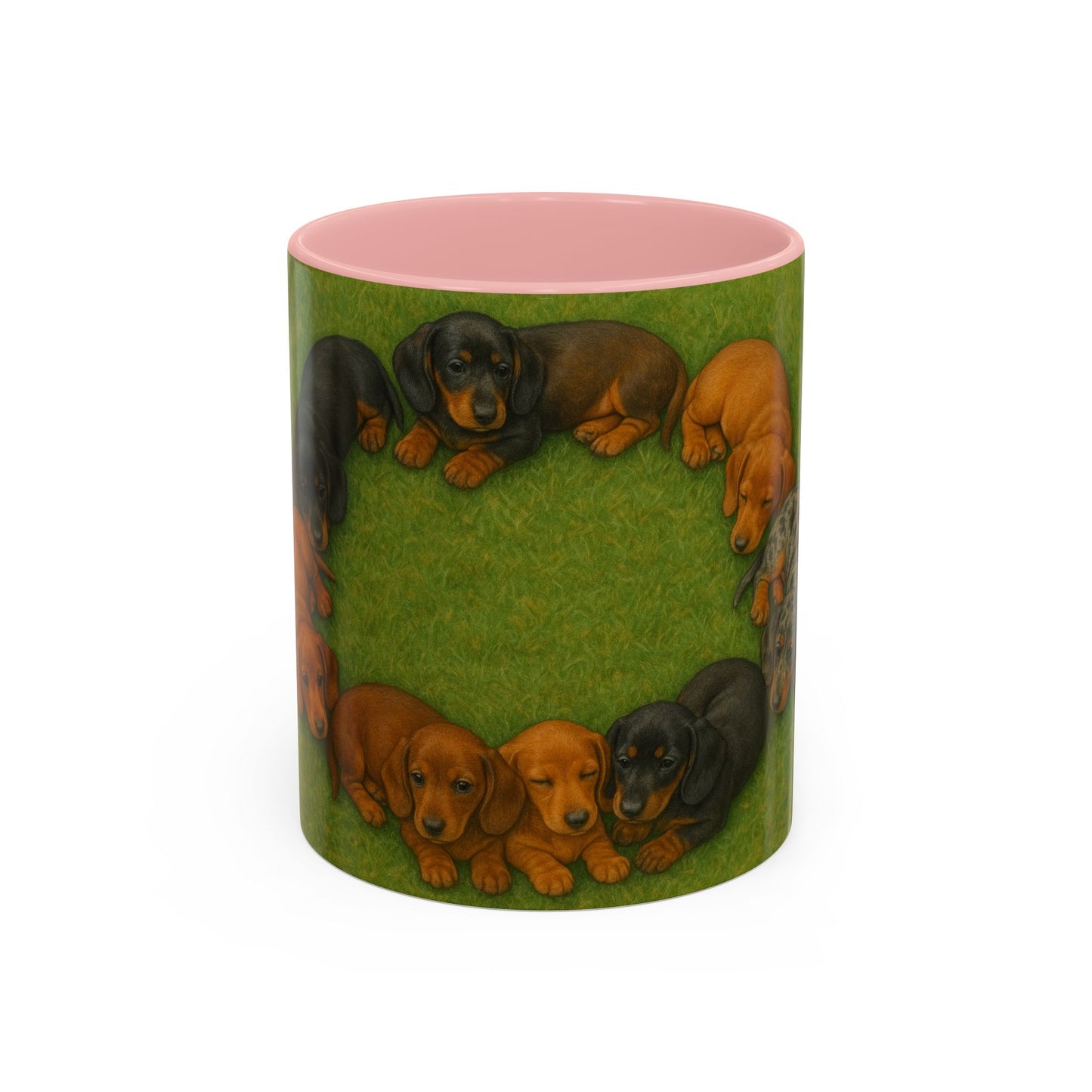 Dachshund puppies Accent Coffee Mug - Perfect Gift for Dog Lovers
