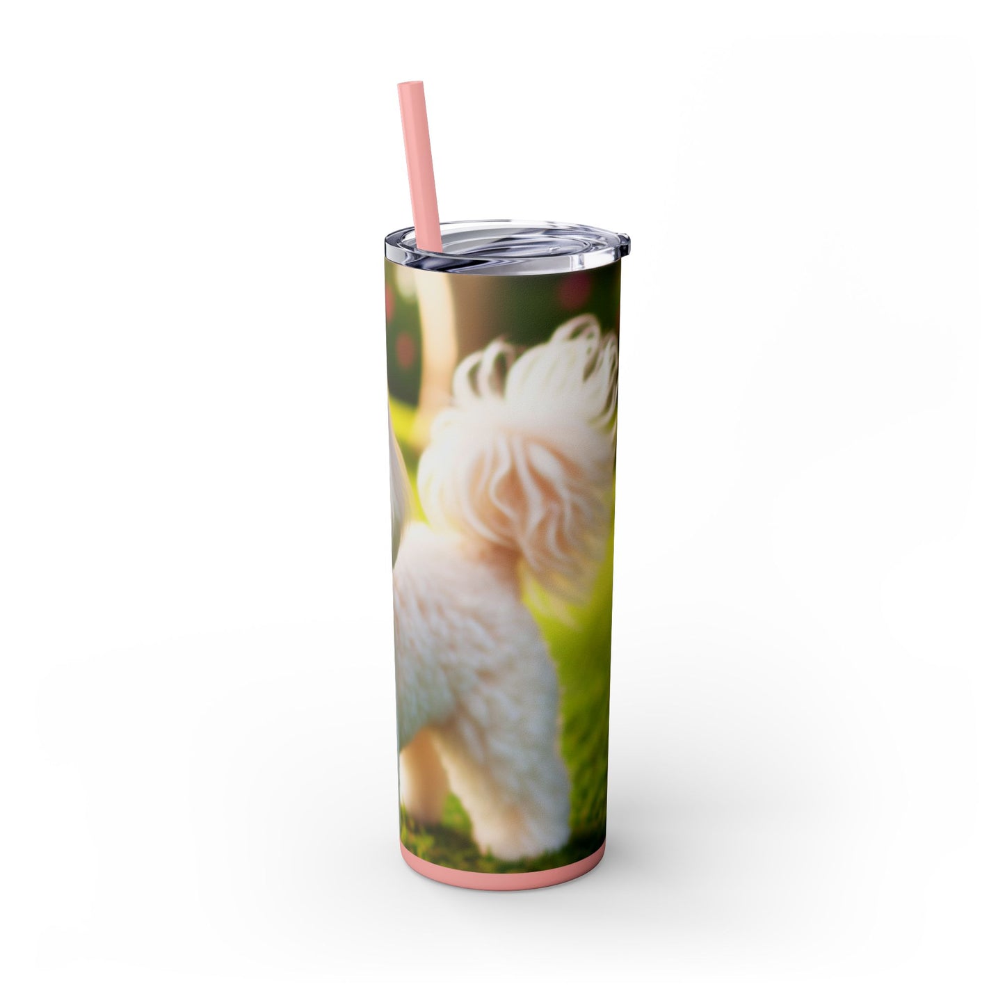 Maltipoo Tumbler with Straw, 20oz