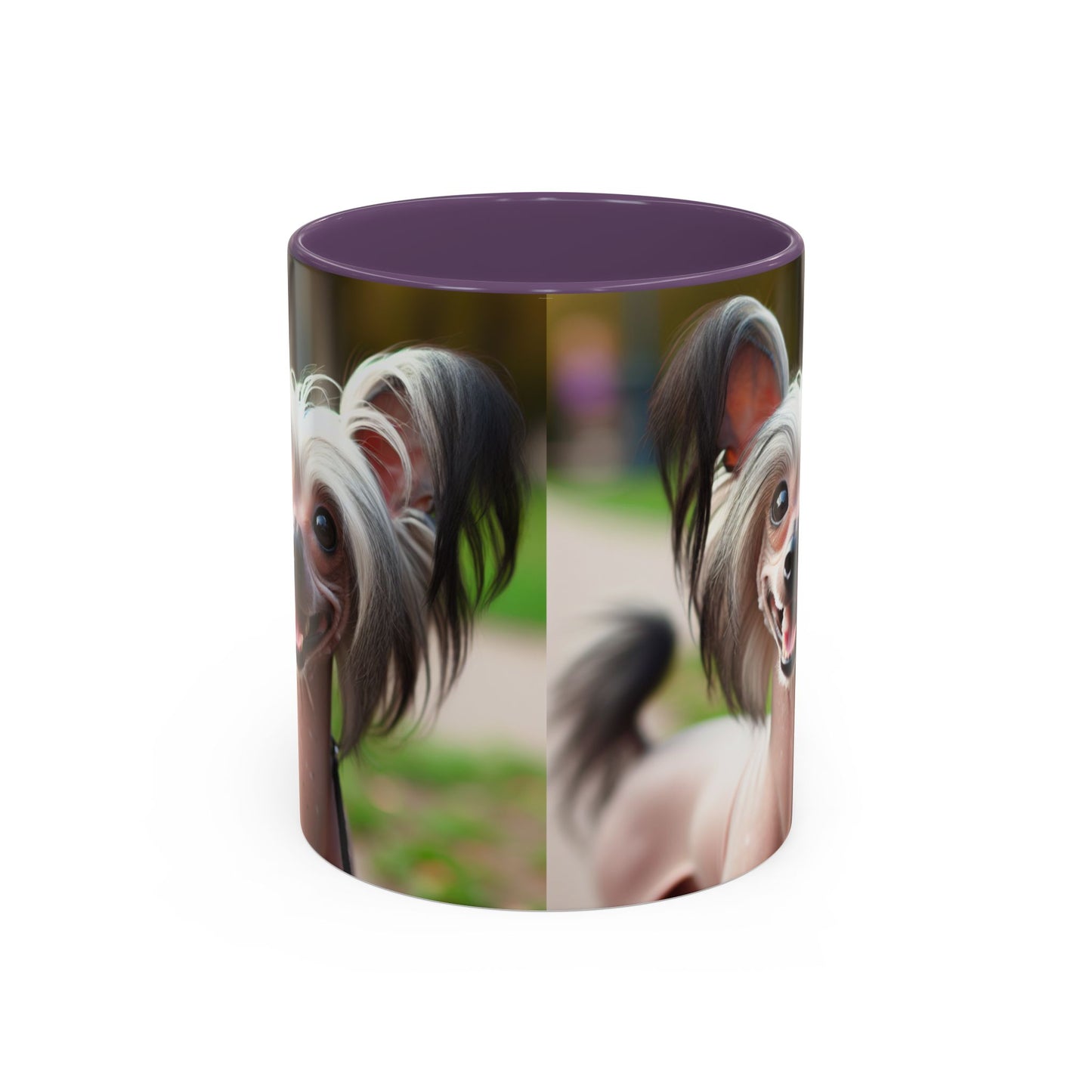 Chinese Crested Dog Accent Coffee Mug - Perfect Gift for Dog Lovers