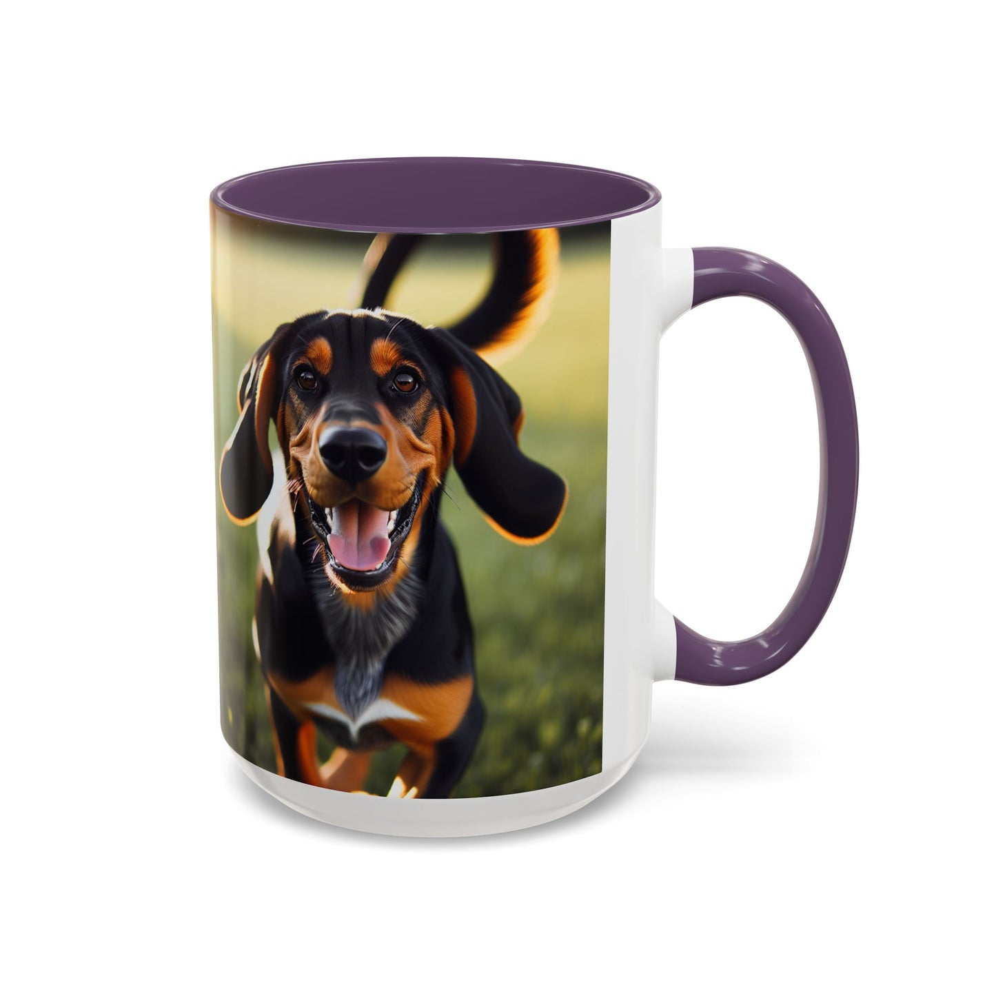 Black and Tan Coonhound Accent Coffee Mug - Perfect Gift for Dog Lovers